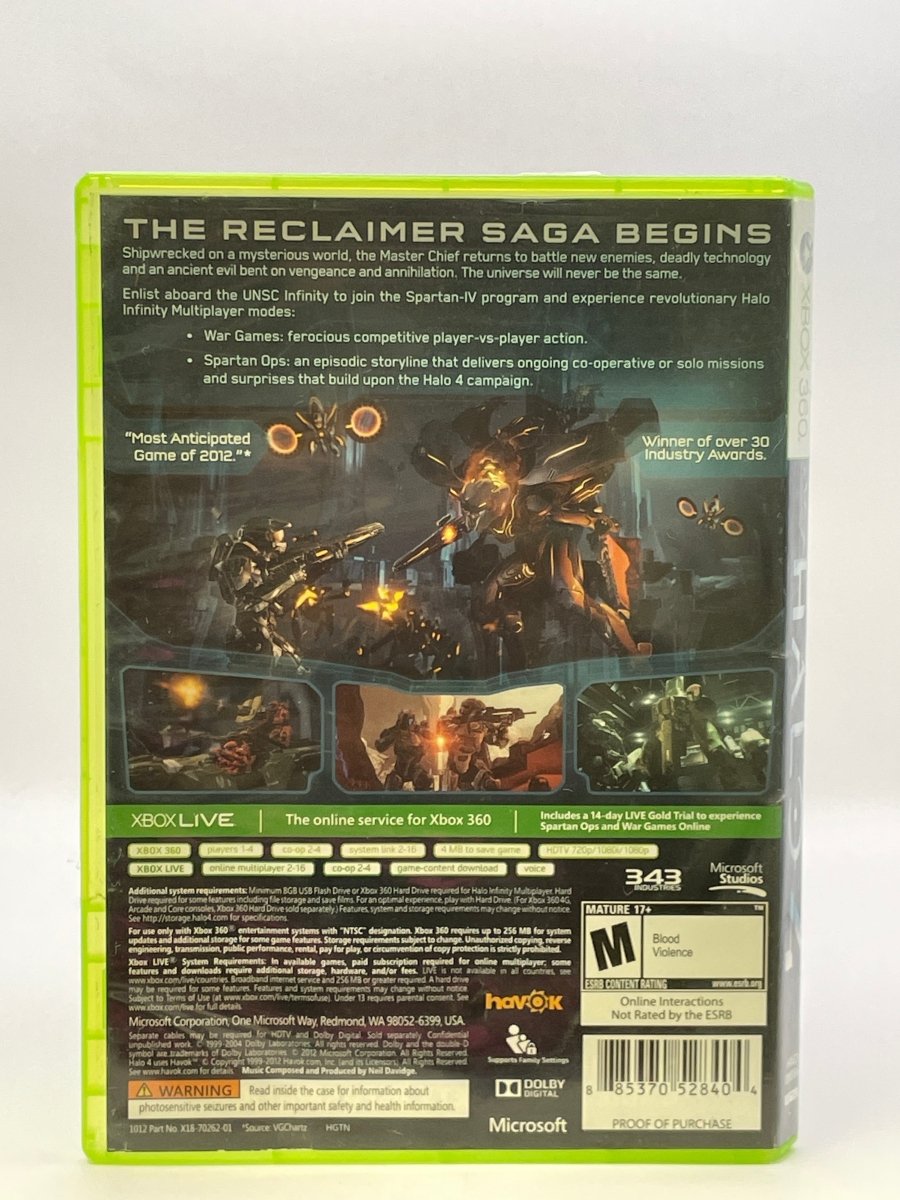 Halo 4 CL11 (CIB) Xbox 360