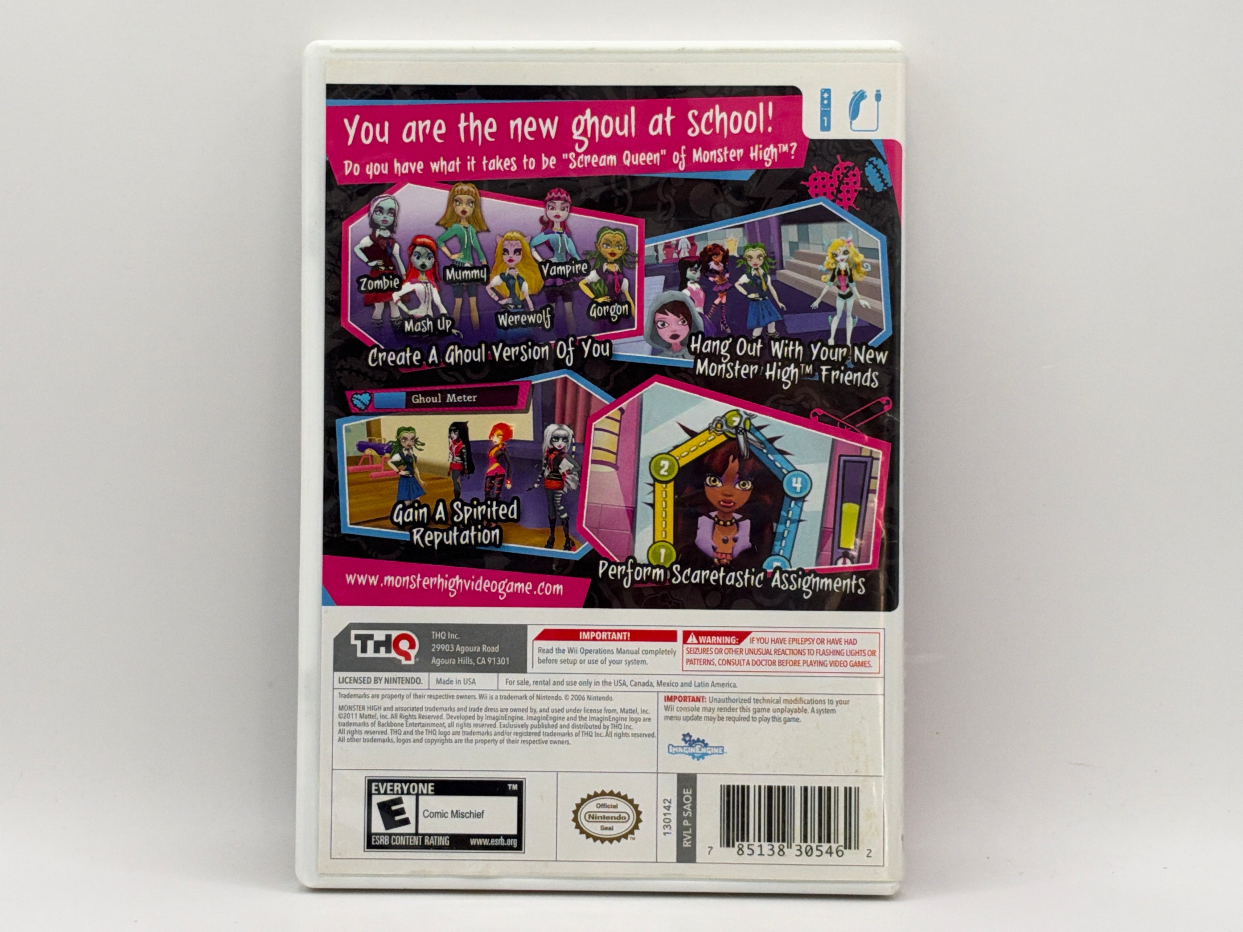 Monster High: Ghoul Spirit CL01 (CIB) Nintendo Wii