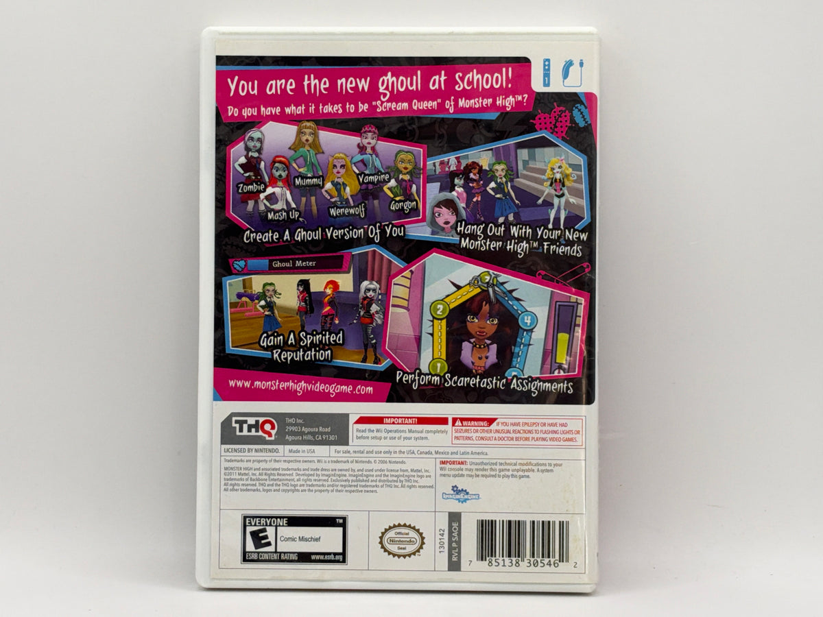 Monster High: Ghoul Spirit CL01 (CIB) Nintendo Wii