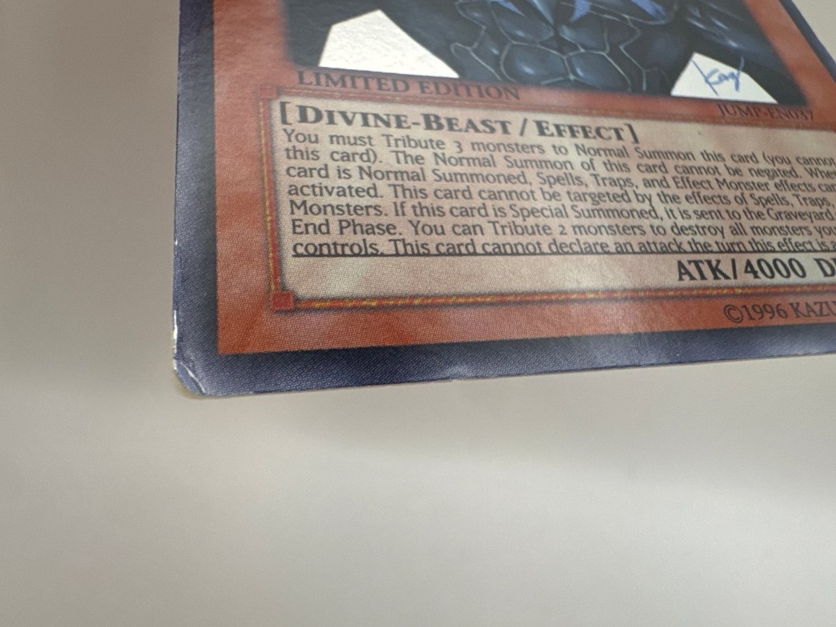 Obelisk the Tormentor JUMP-EN037 (Damaged) CL01 YuGiOh Shonen Jump Magazine Promos