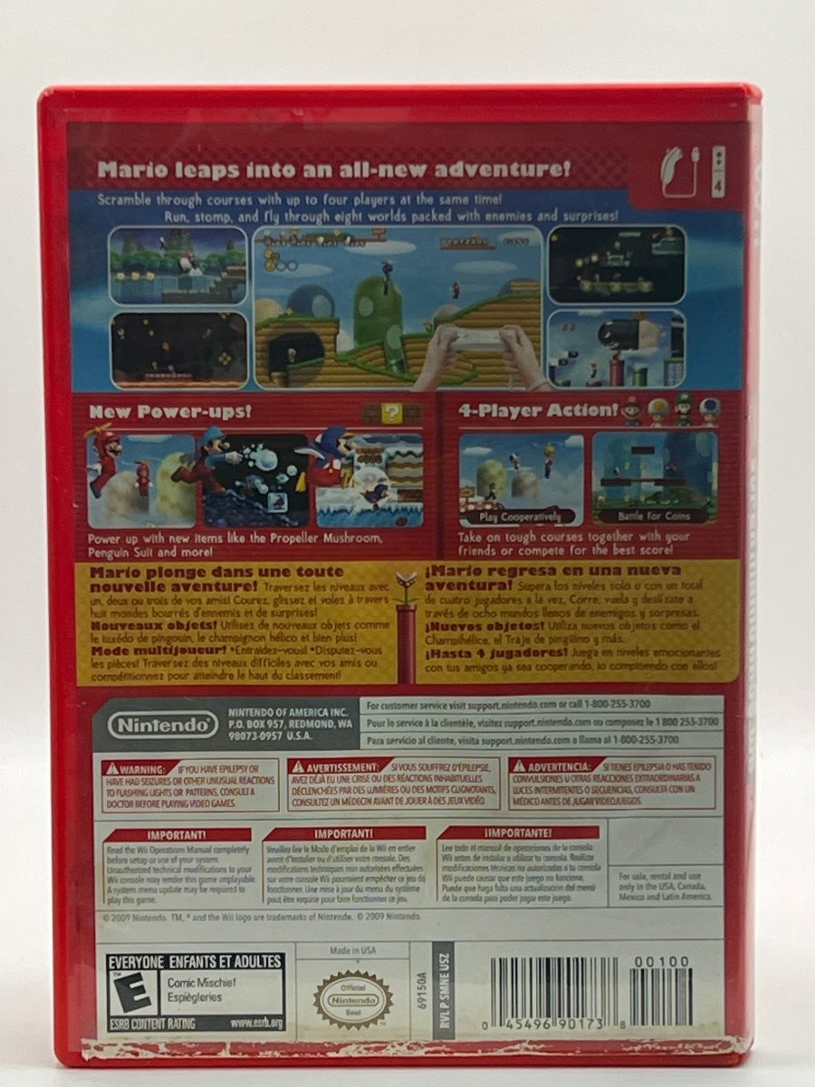 New Super Mario Bros. Wii CL02 (CIB) Nintendo Wii