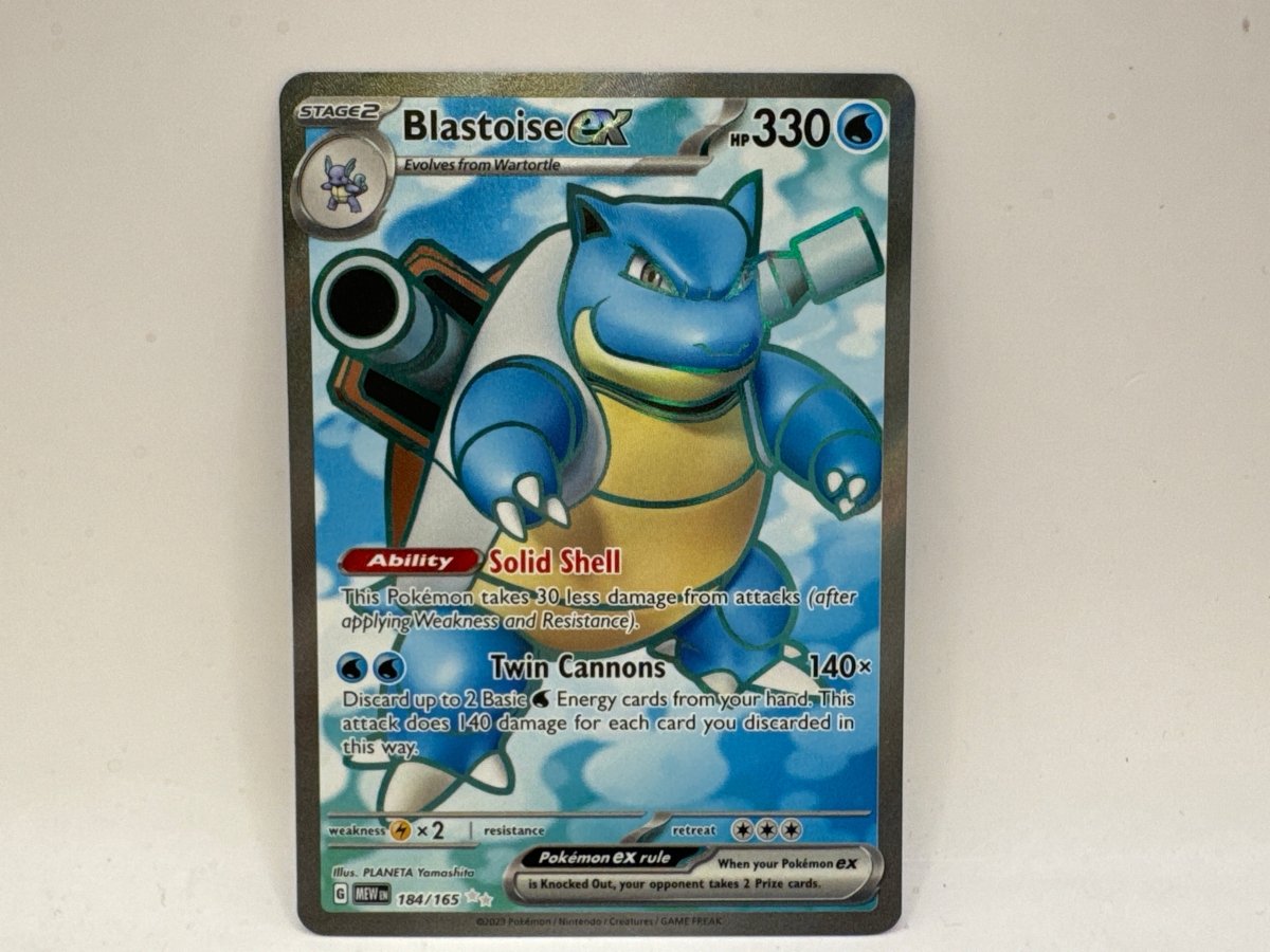 Blastoise EX 184/165 (NM) CL01 Pokemon