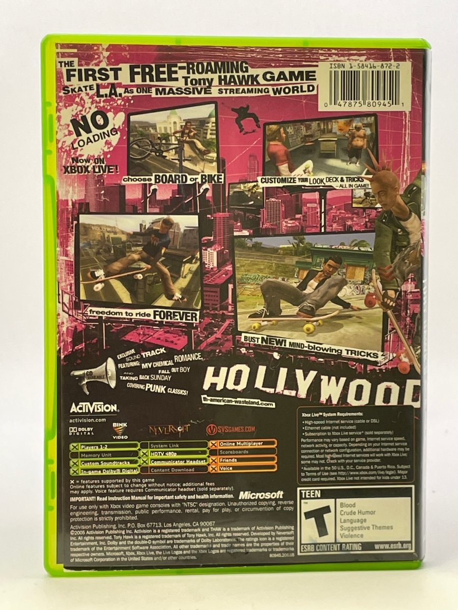 Tony Hawk American Wasteland CL01 (CIB) Original Xbox