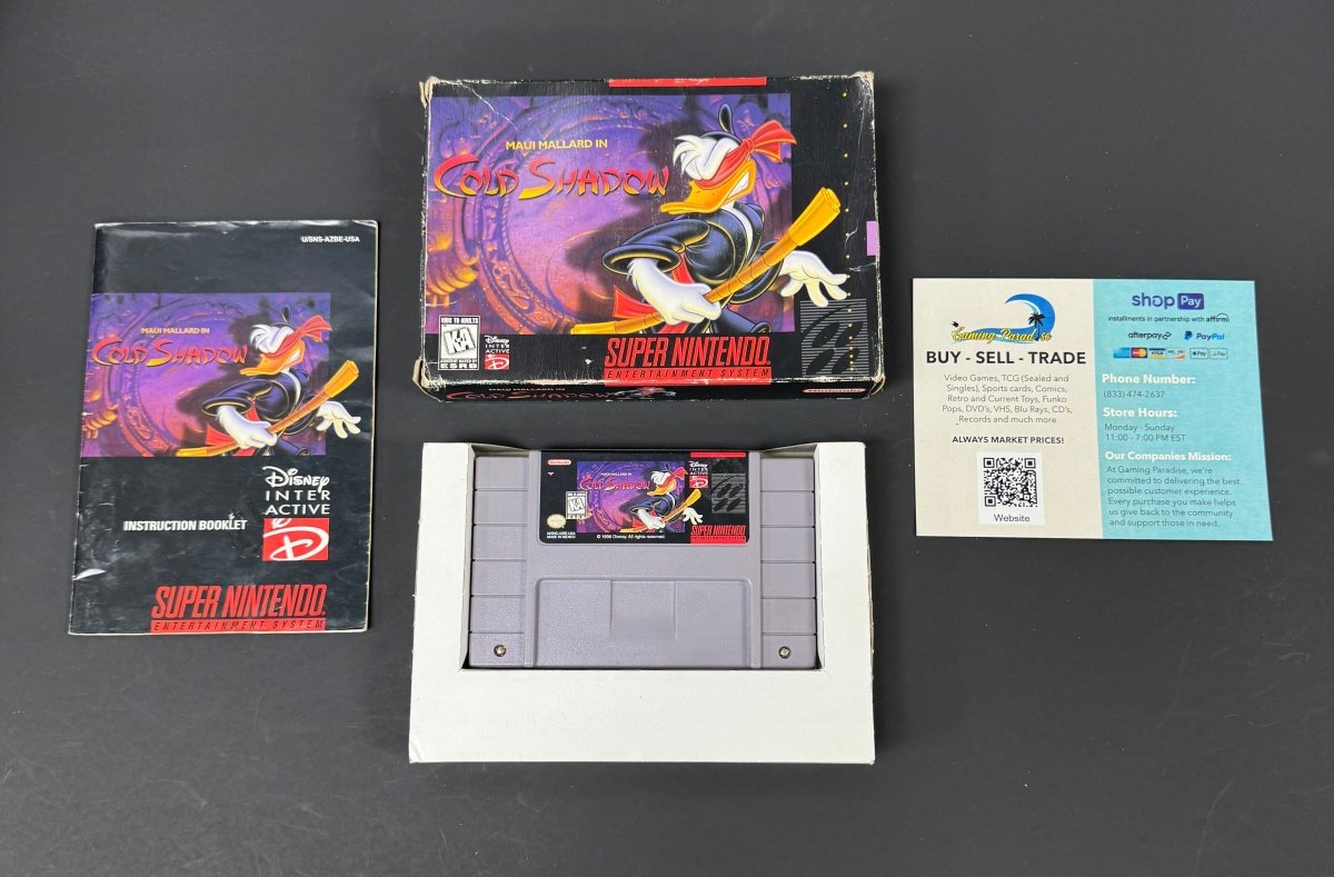 Maui Mallard in Cold Shadow Super Nintendo CL 01