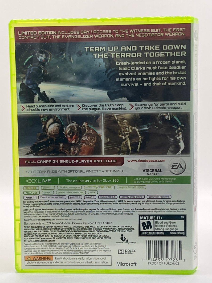 Dead Space 3 [Limited Edition] CL02 (CIB) Xbox 360