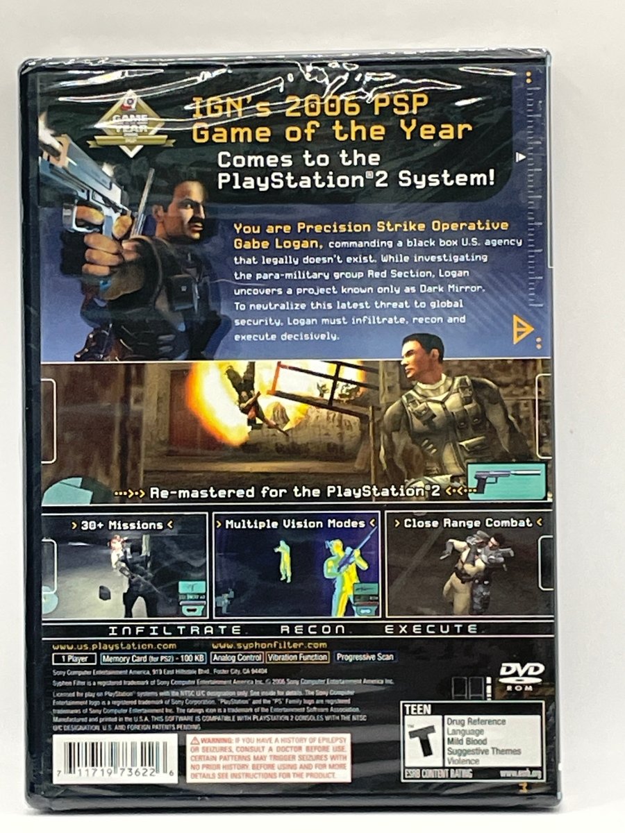 Syphon Filter Dark Mirror CL22 (NEW) PlayStation 2