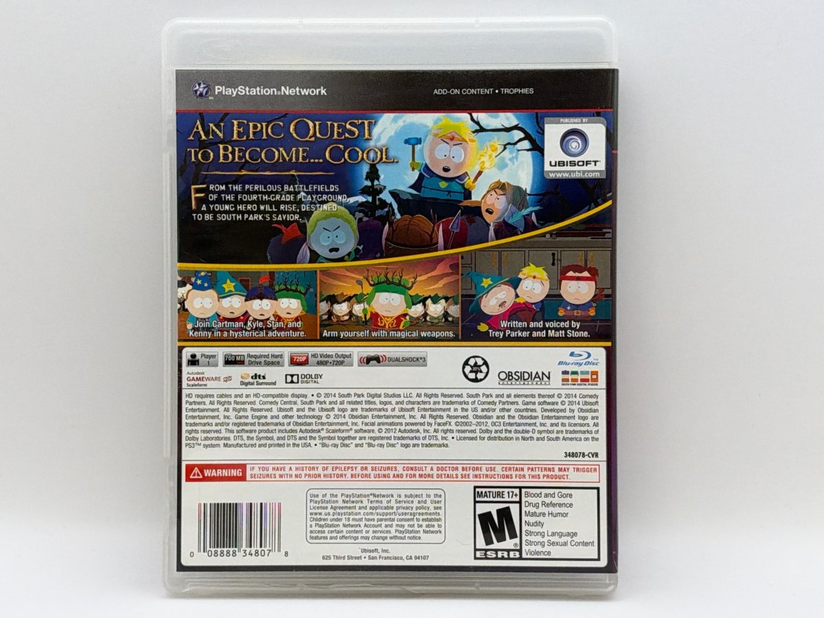 South Park: The Stick of Truth CL02 (CIB) Playstation 3