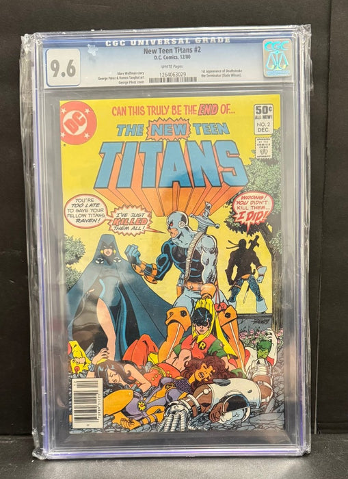New Teen Titans #2 1ST Appearance of Deathstroke - CGC 9.6  - Comic