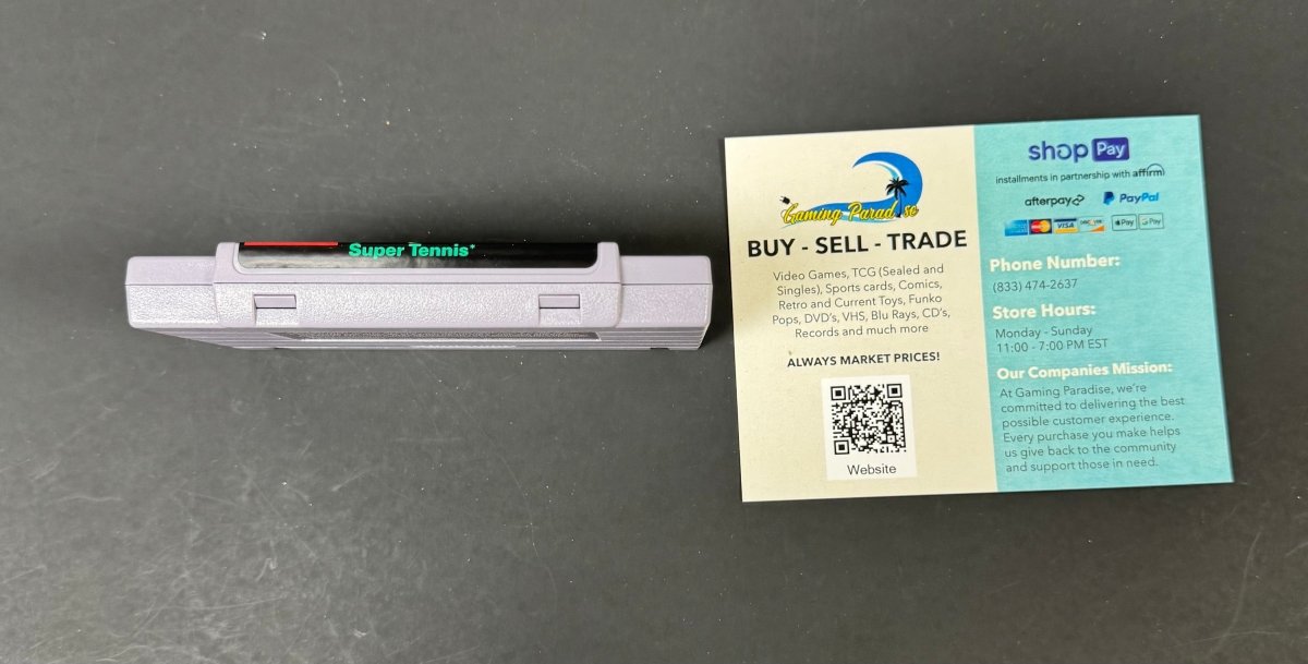 Super Tennis Super Nintendo CL 01