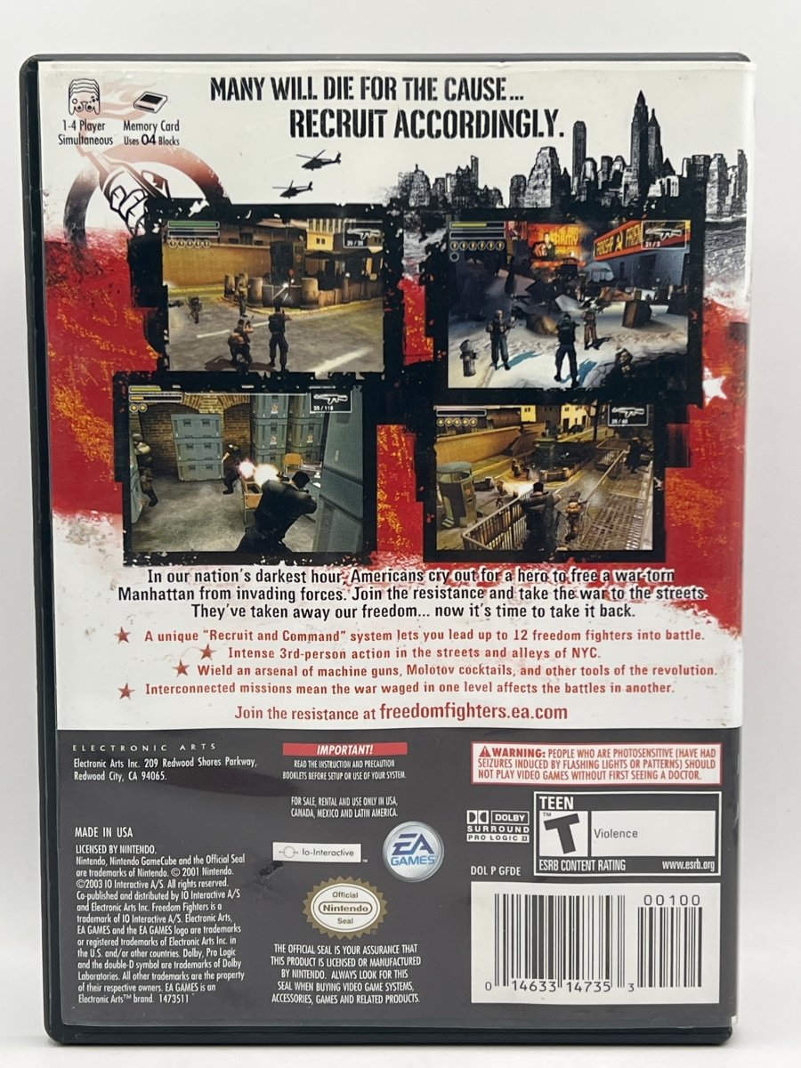 Freedom Fighters CL01 (CIB) Gamecube