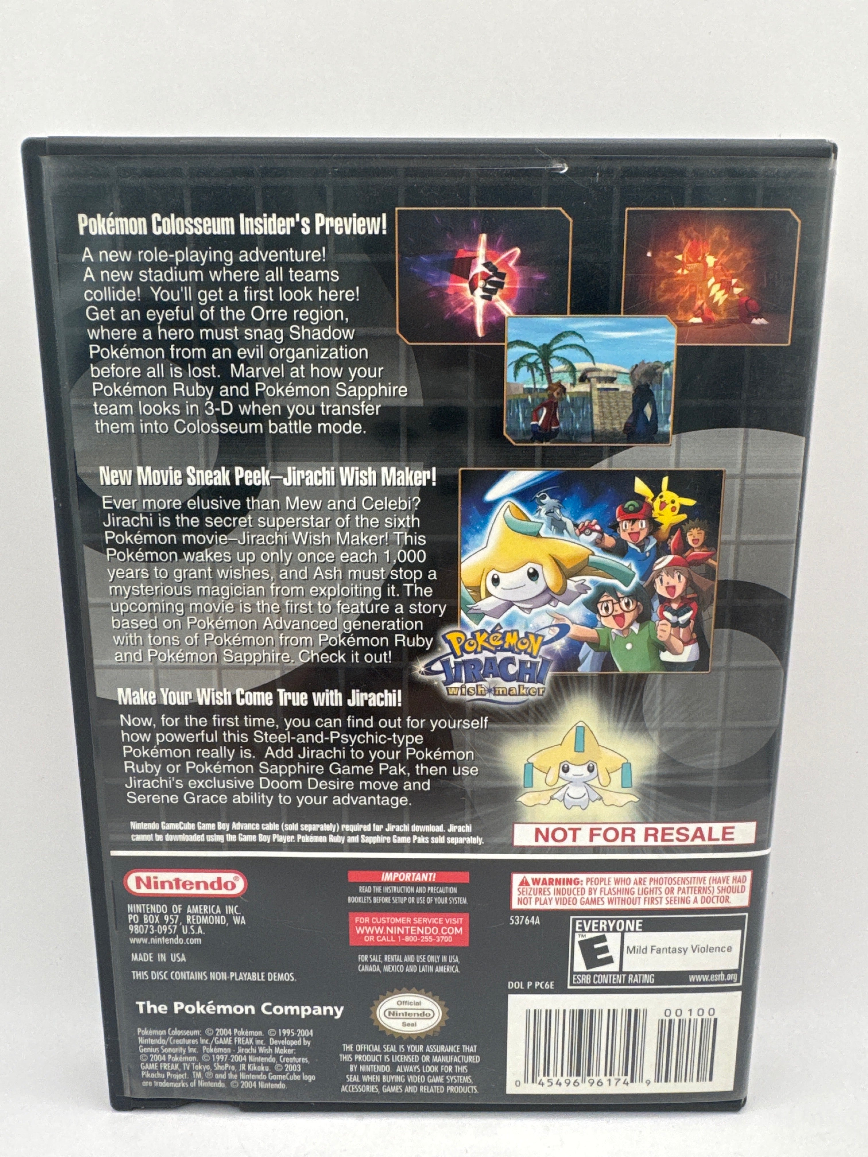 Pokemon Colosseum [Bonus Disc] CL02 (CIB) Gamecube