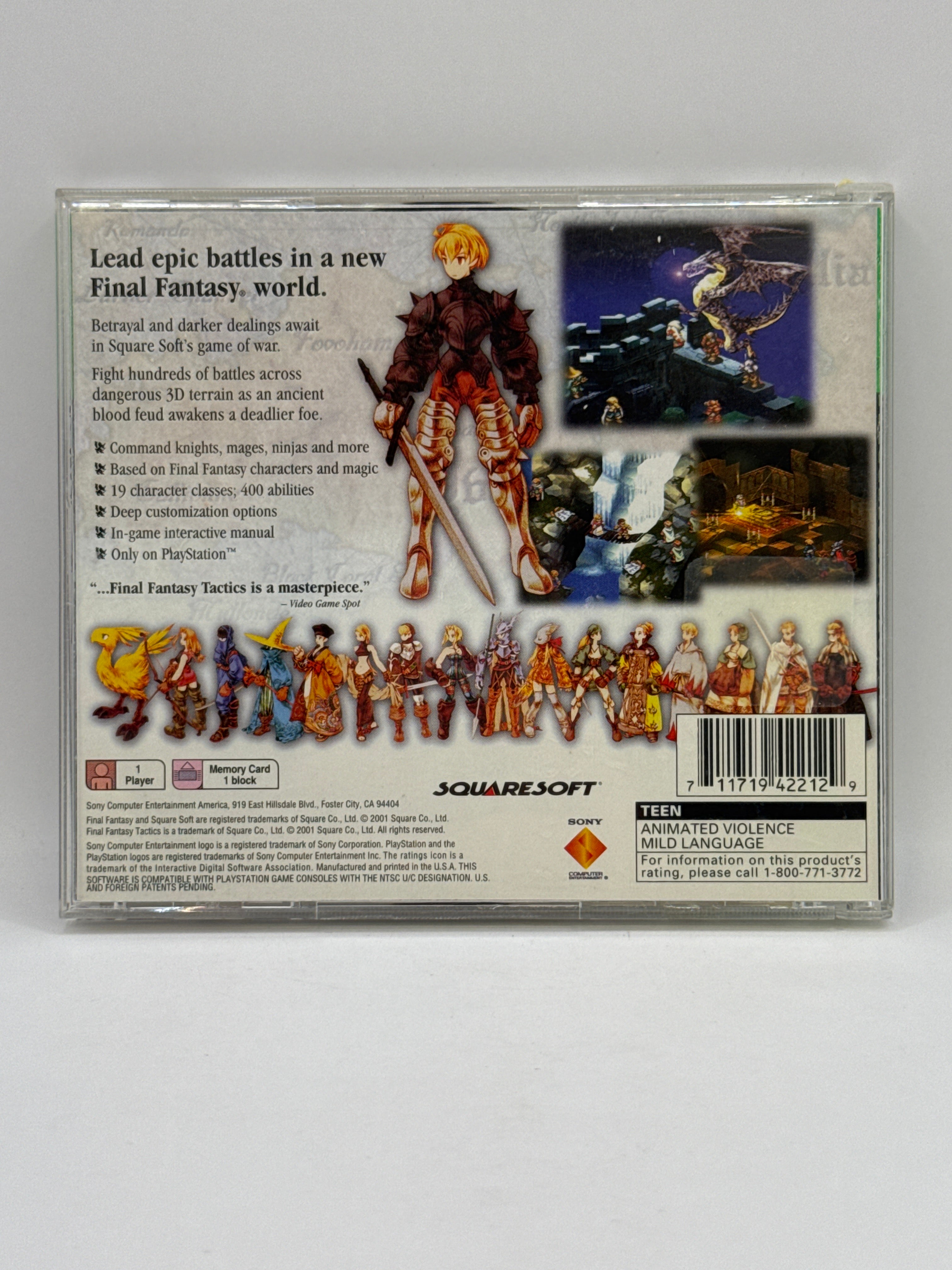 Final Fantasy Tactics Greatest Hits CL01 (CIB) PlayStation One