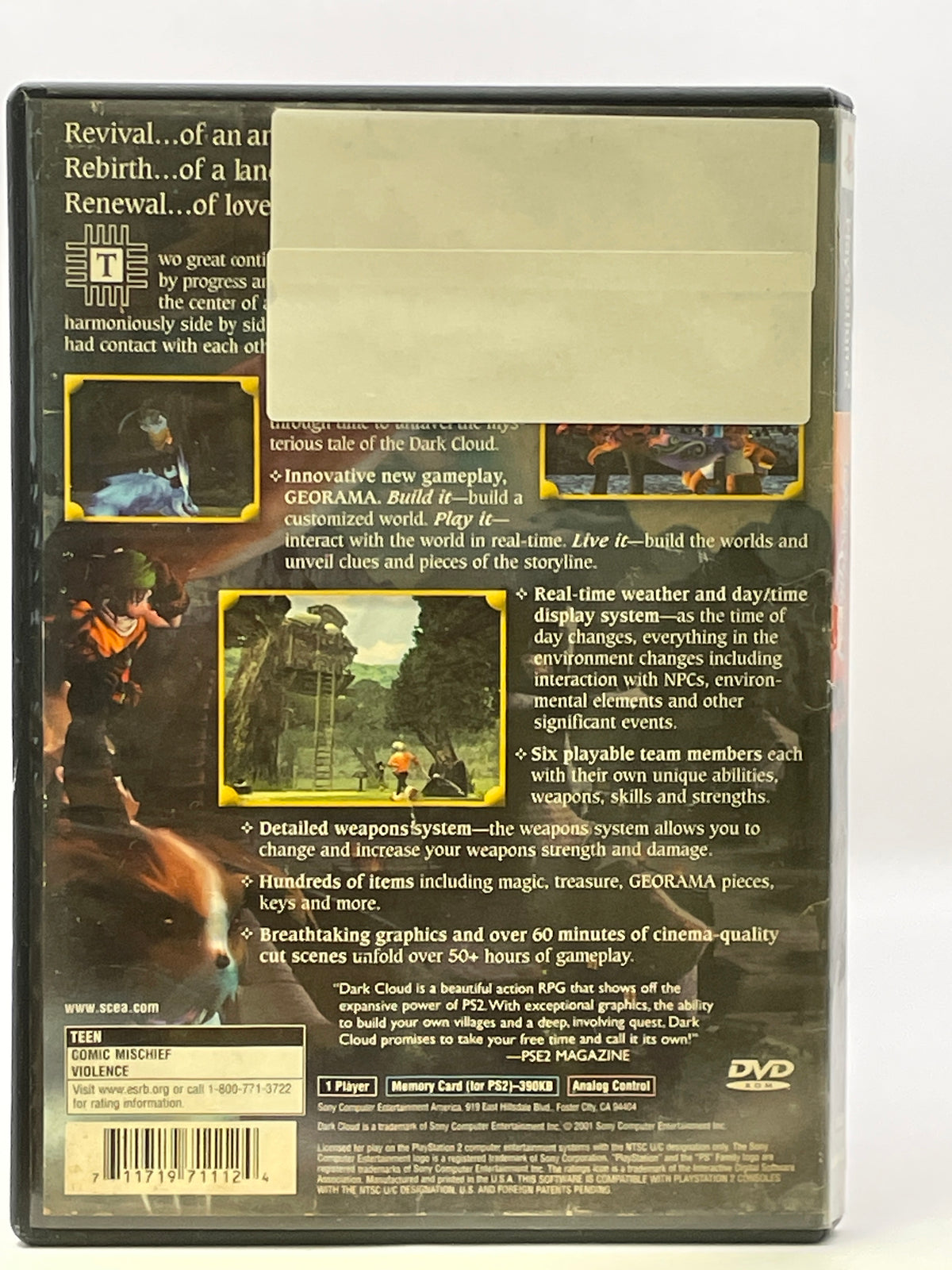 Dark Cloud CL01 (Missing Manual) PlayStation 2