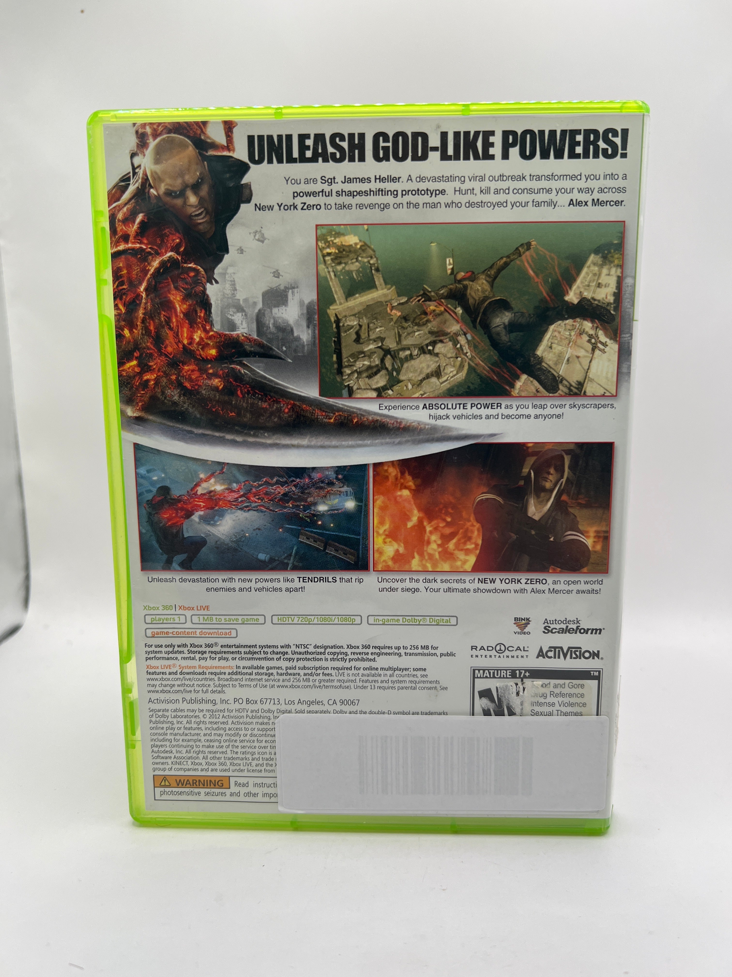 Prototype 2 CL01 (CIB) Xbox 360
