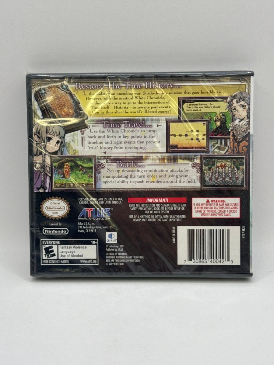 Radiant Historia CL01 (New) Nintendo DS