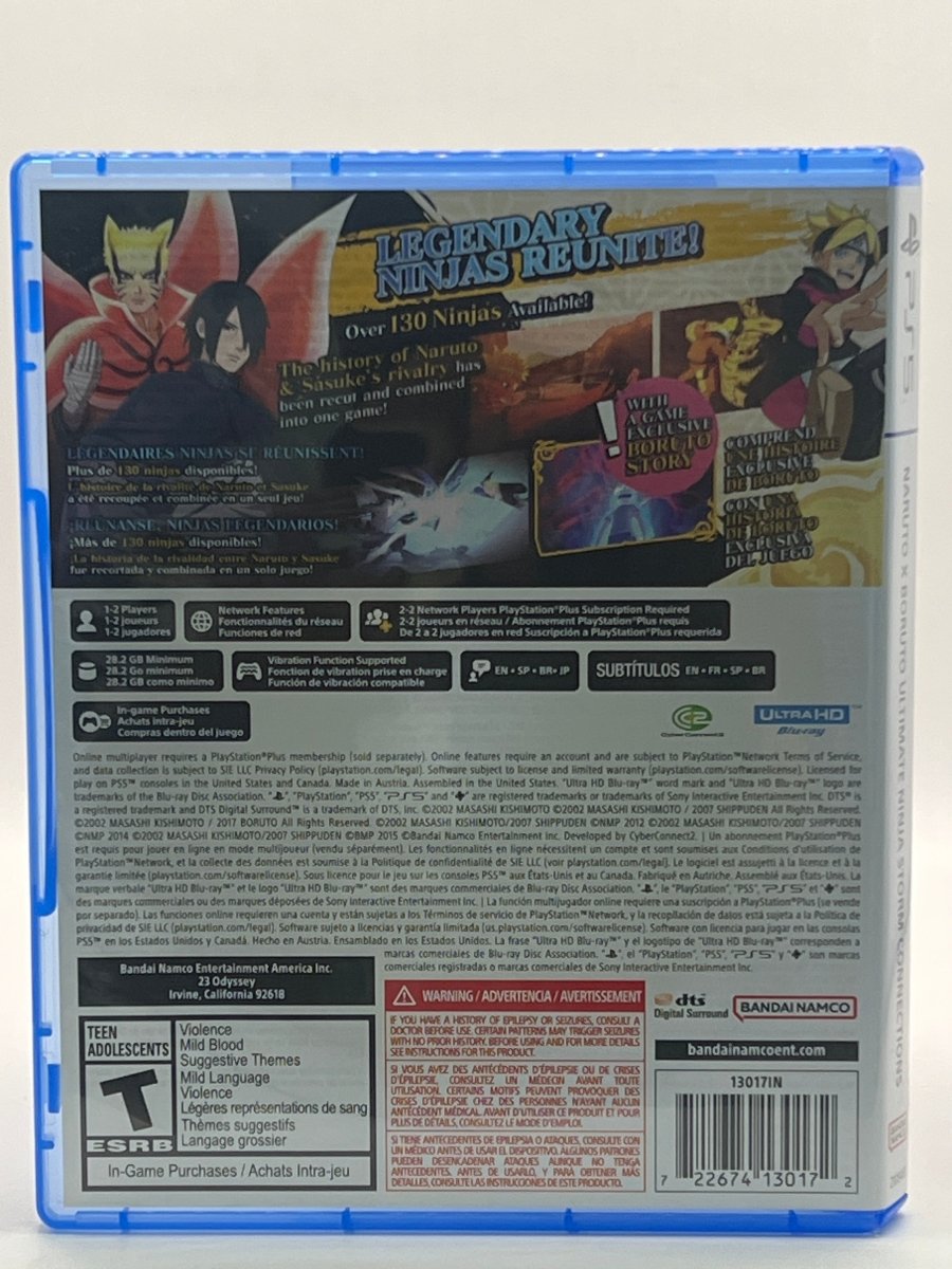 Naruto x Boruto: Ultimate Ninja Storm Connections CL01 (CIB) PlayStation 5