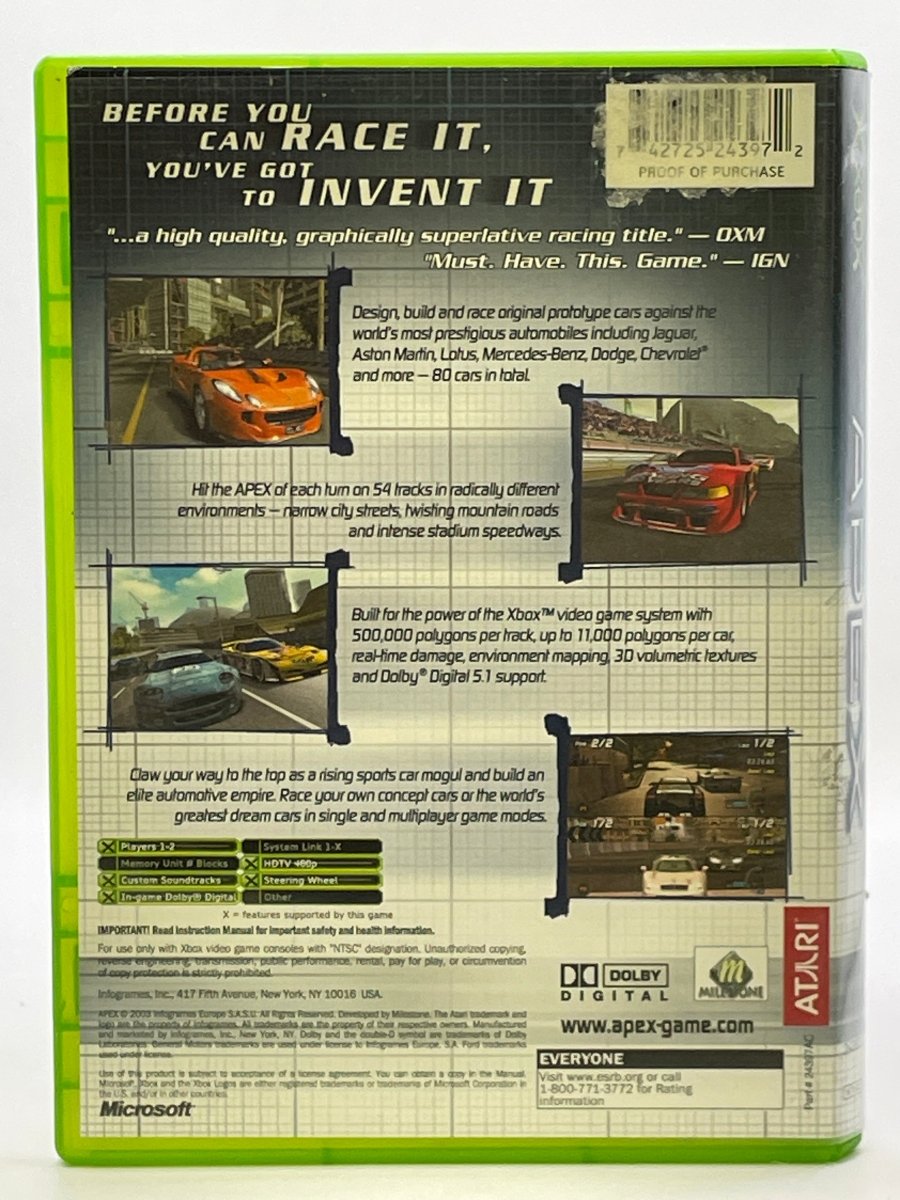 Apex CL01 (CIB) Original Xbox