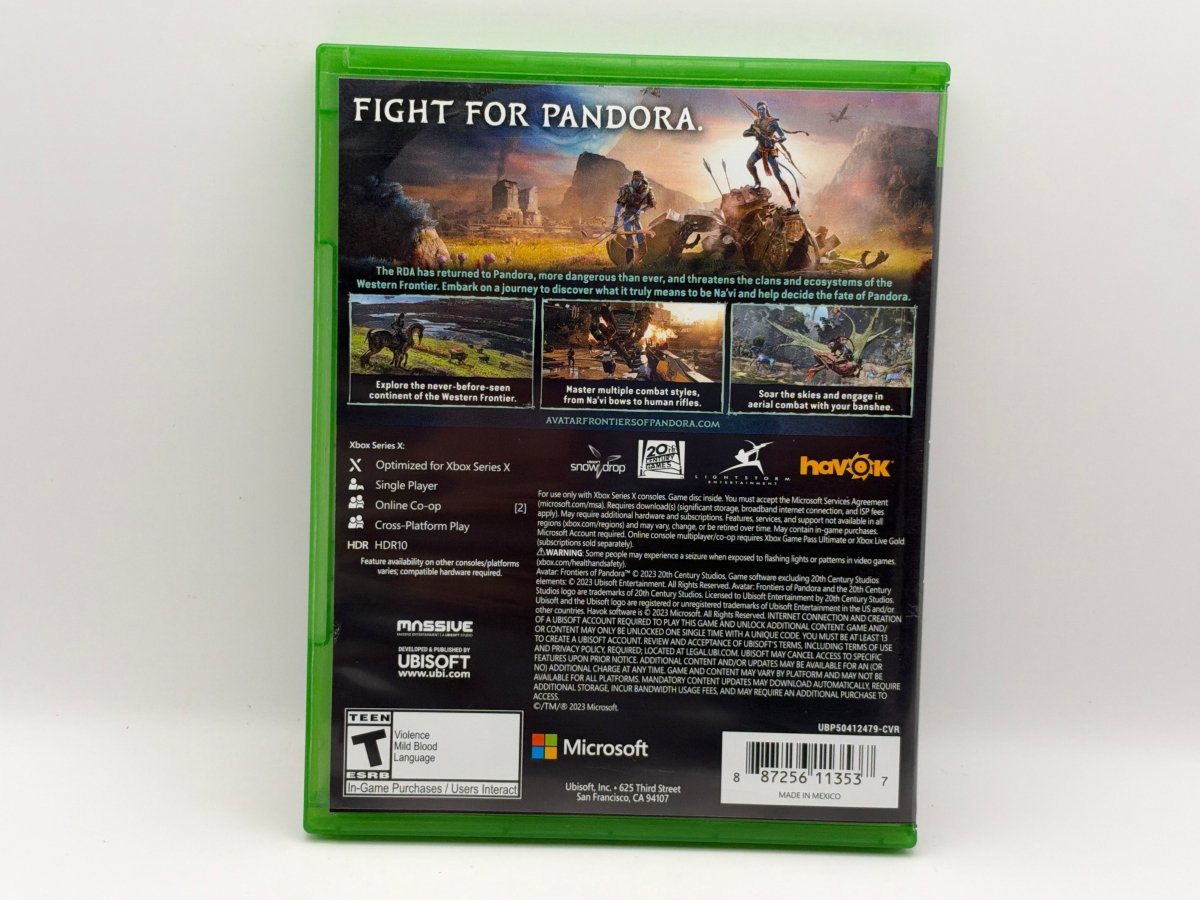 Avatar: Frontiers of Pandora CL01 (CIB) Xbox Series X