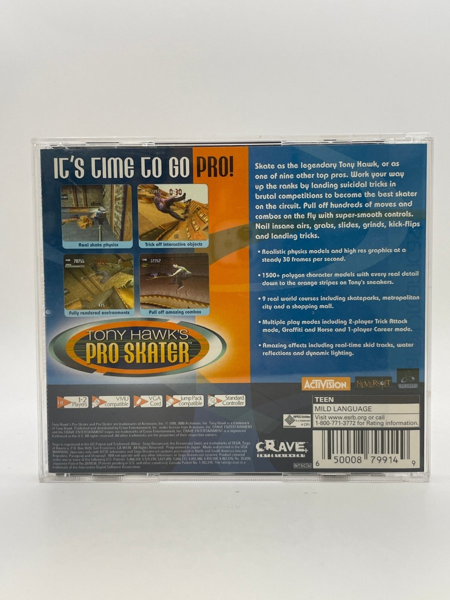 Tony Hawk CL01 (CIB) Sega Dreamcast
