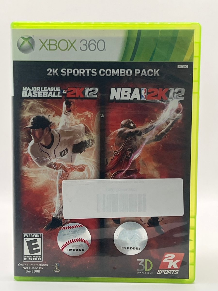 2K12 Sports Combo Pack MLB 2K12 NBA 2K12 CL01 (CIB) Xbox 360