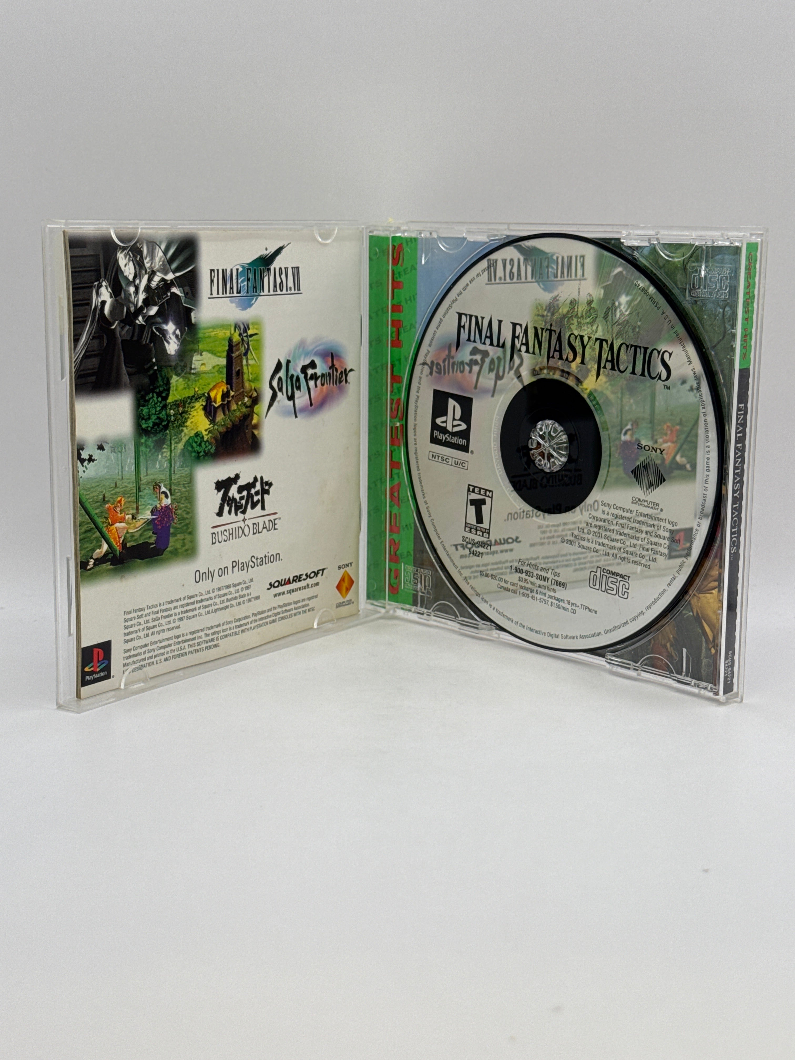 Final Fantasy Tactics Greatest Hits CL01 (CIB) PlayStation One