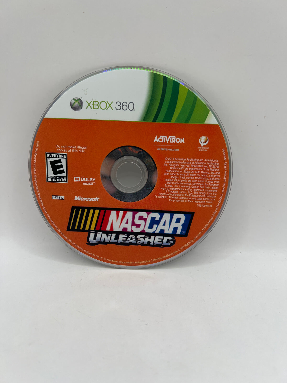 NASCAR Unleashed CL01 (Disc Only) Xbox 360