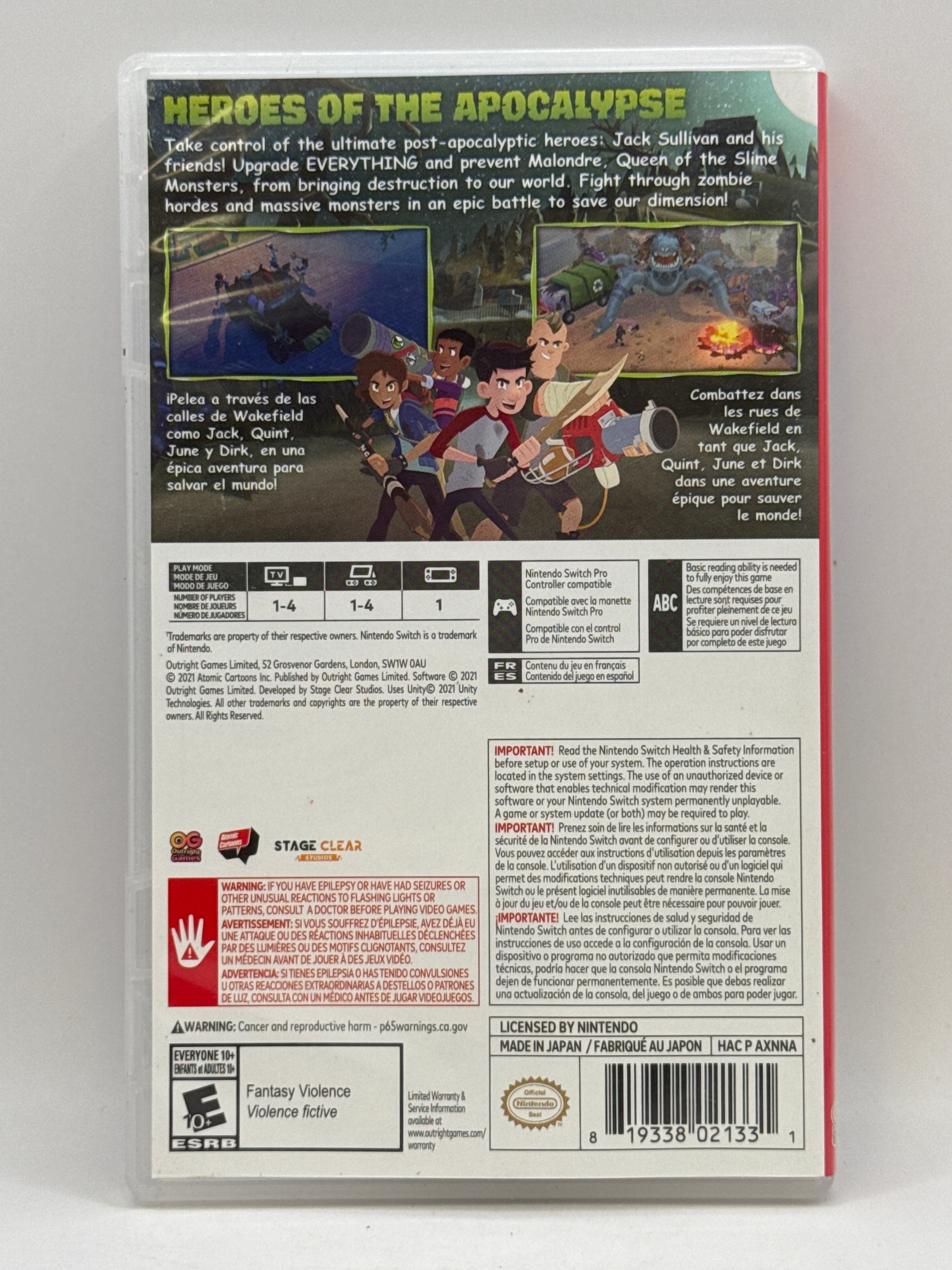 The Last Kids on Earth and the Staff of Doom CL01 (CIB) Nintendo Switch