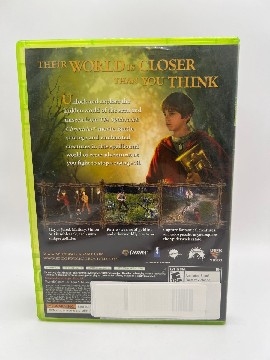 The Spiderwick Chronicles CL01 (CIB) Xbox 360