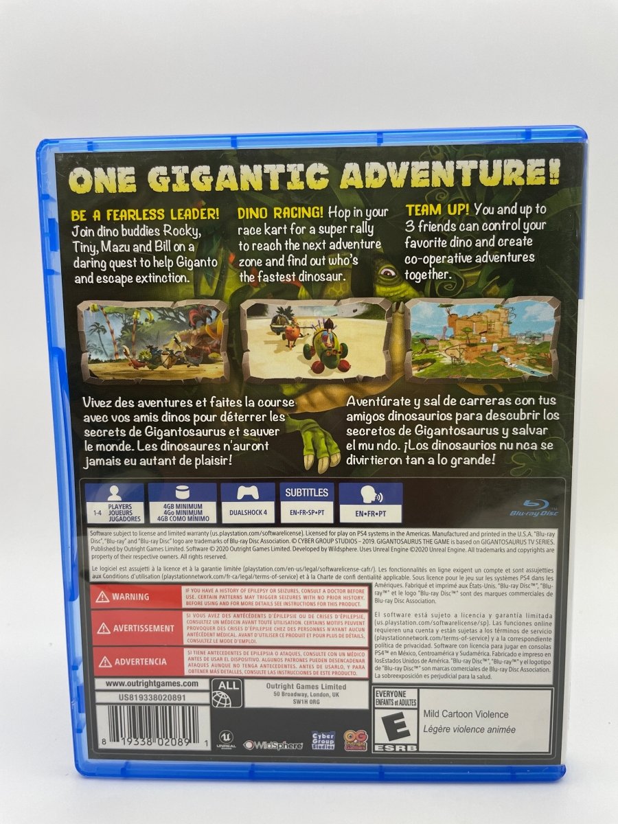 Gigantosaurus: The Game CL01 (CIB) PlayStation 4