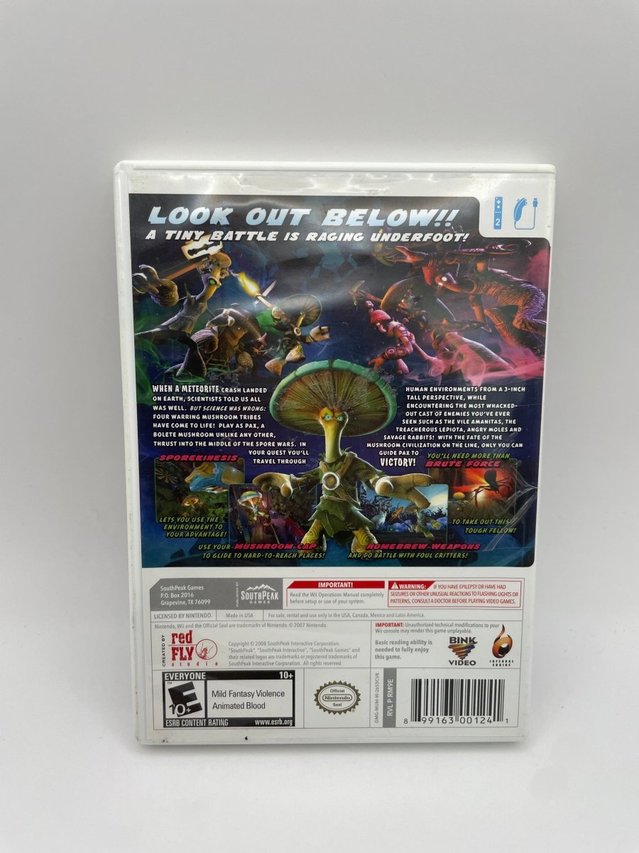 Mushroom Men The Spore Wars CL01 (CIB) Nintendo Wii