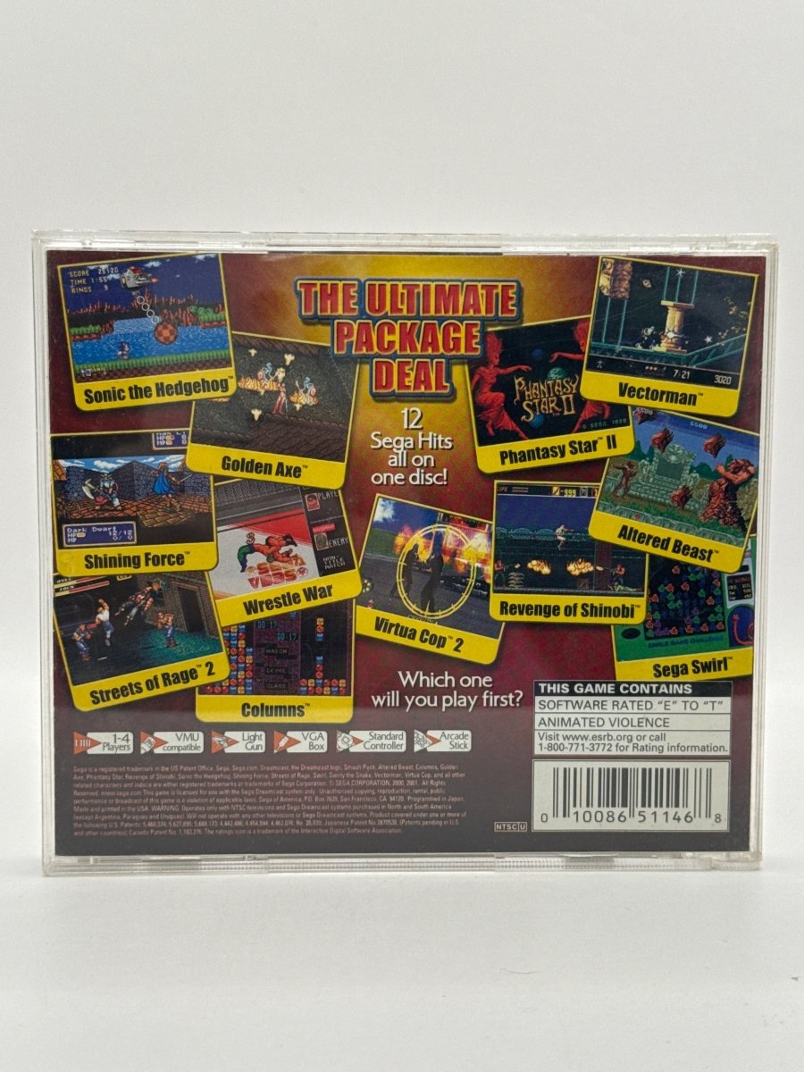 Sega Smash Pack Volume 1 CL01 (CIB) Sega Dreamcast