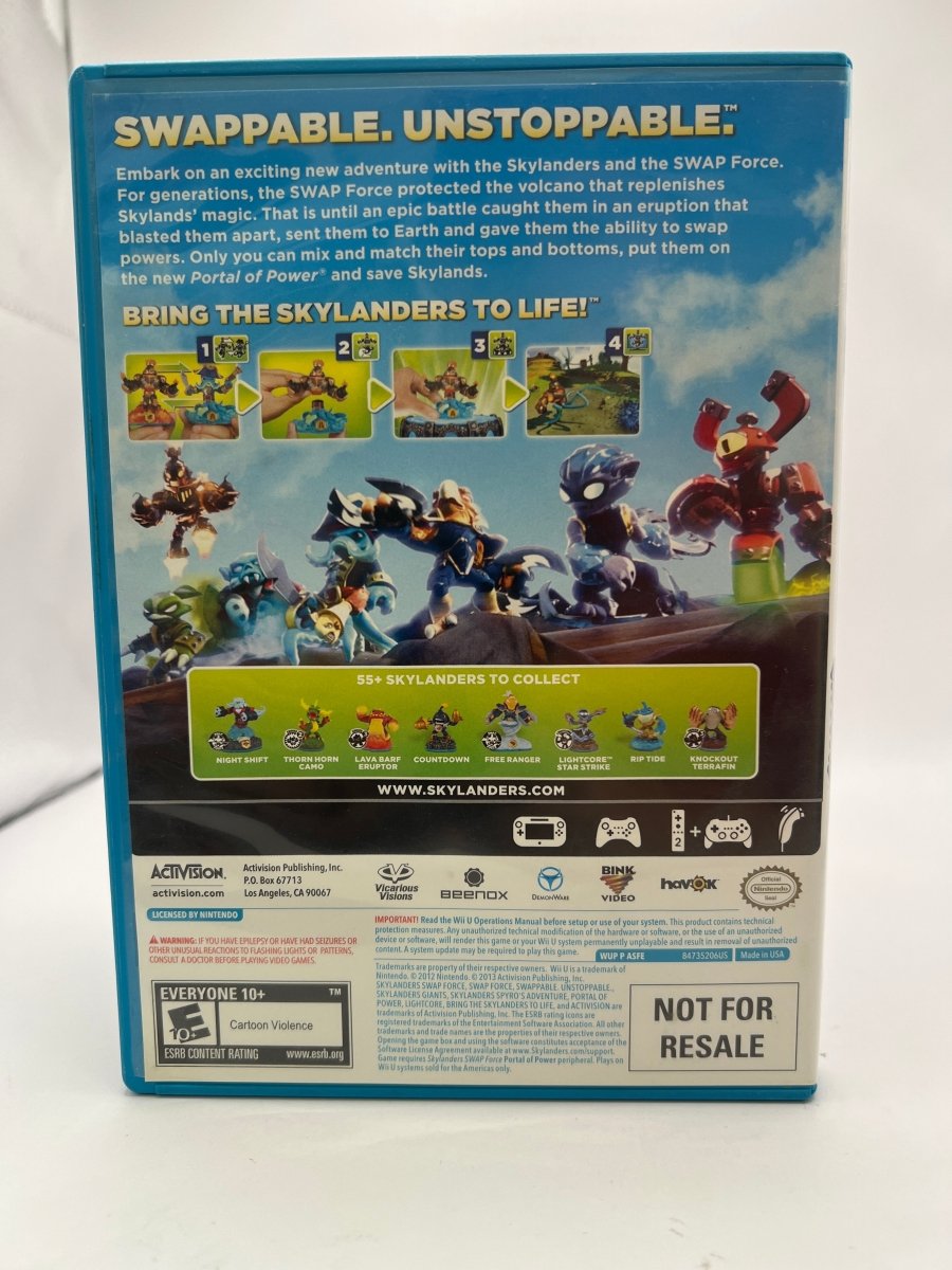 Skylanders Swap Force [Game Only] CL01 (CIB) Nintendo Wii U