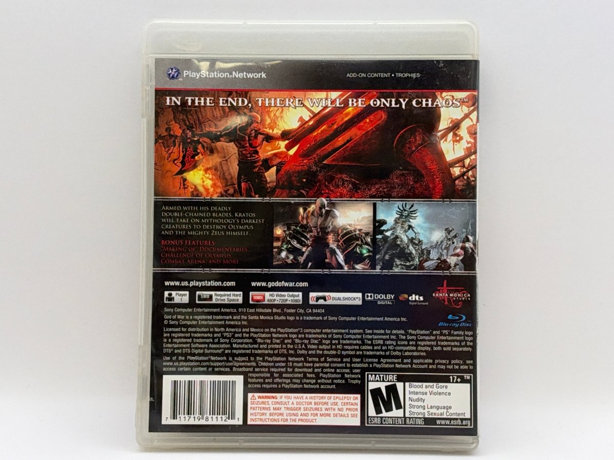 God of War III CL01 (CIB) Playstation 3
