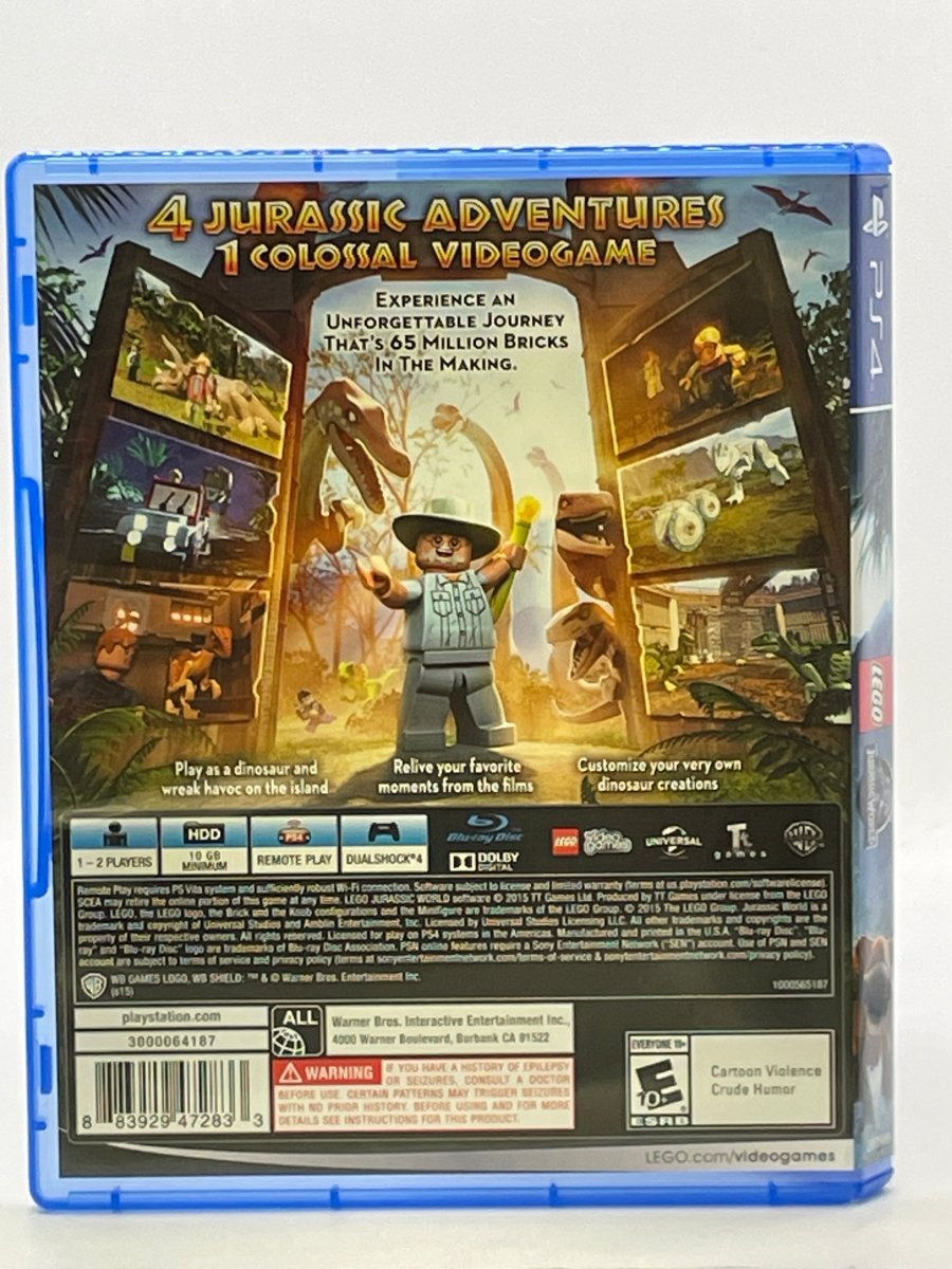 LEGO Jurassic World CL01 (CIB) PlayStation 4