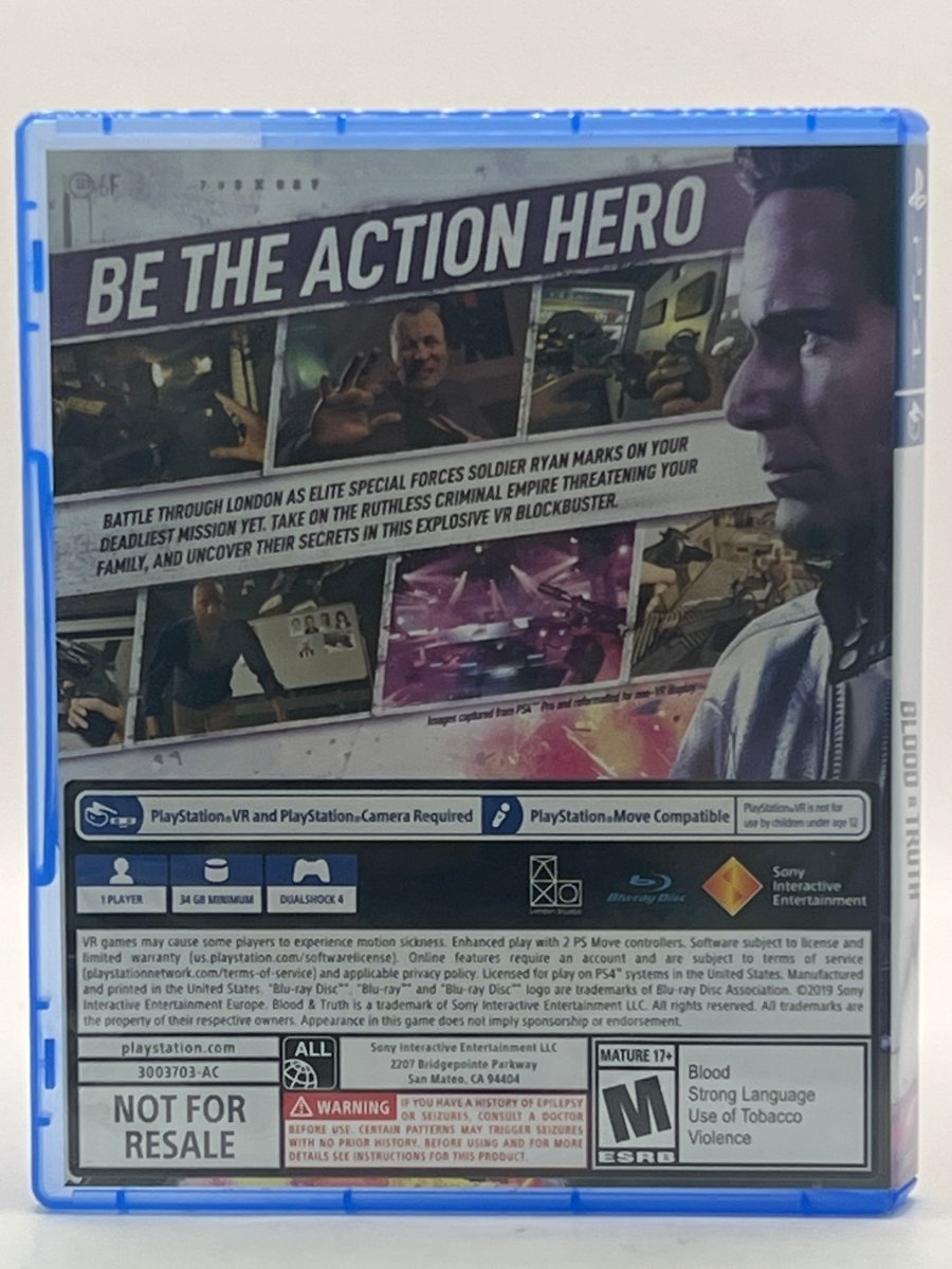 Blood & Truth CL01 (CIB) PlayStation 4