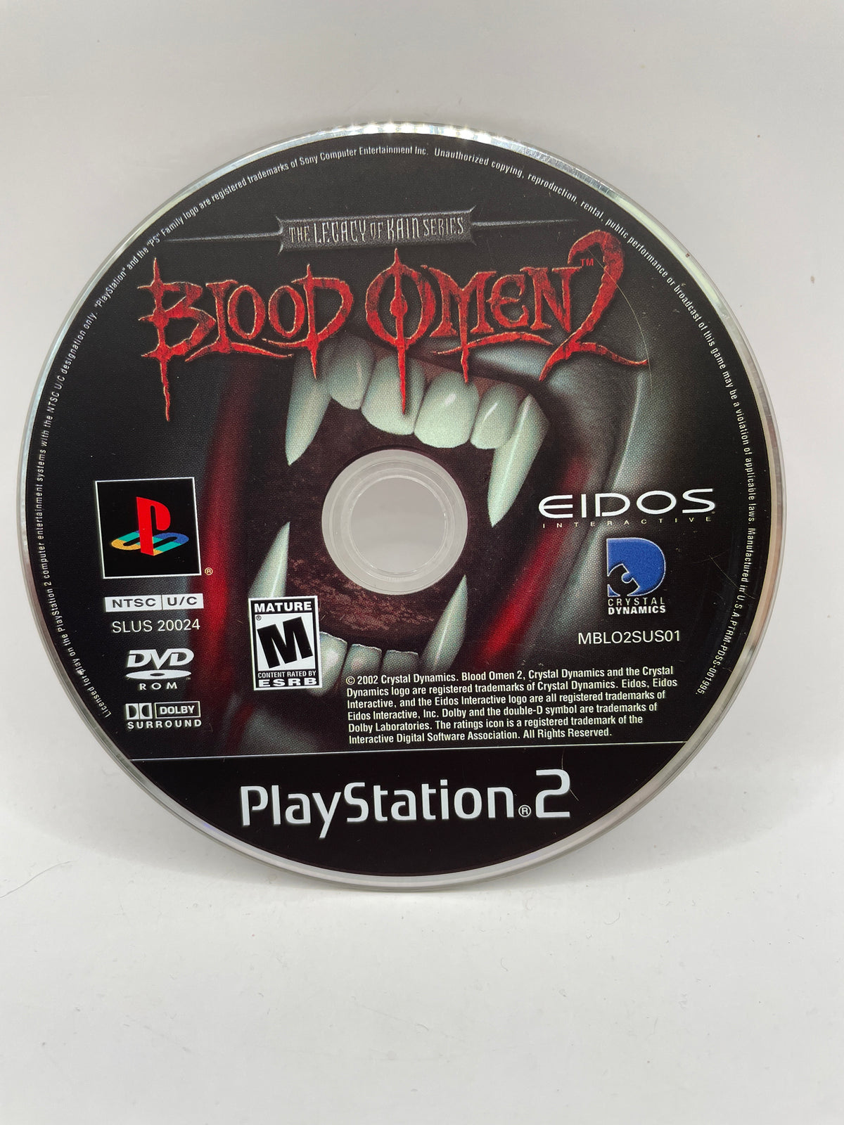 Blood Omen 2 CL02 (Disc Only) PlayStation 2