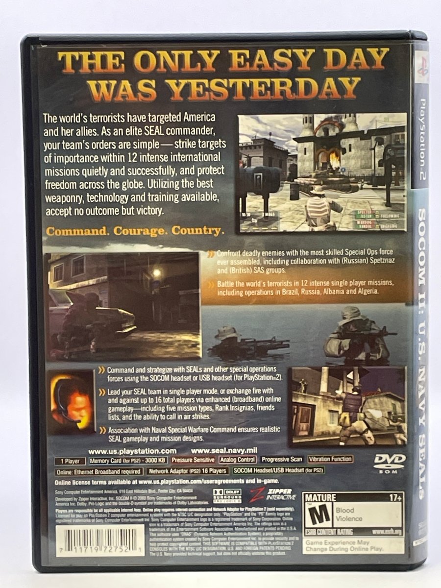 SOCOM II US Navy Seals CL04 (CIB) PlayStation 2