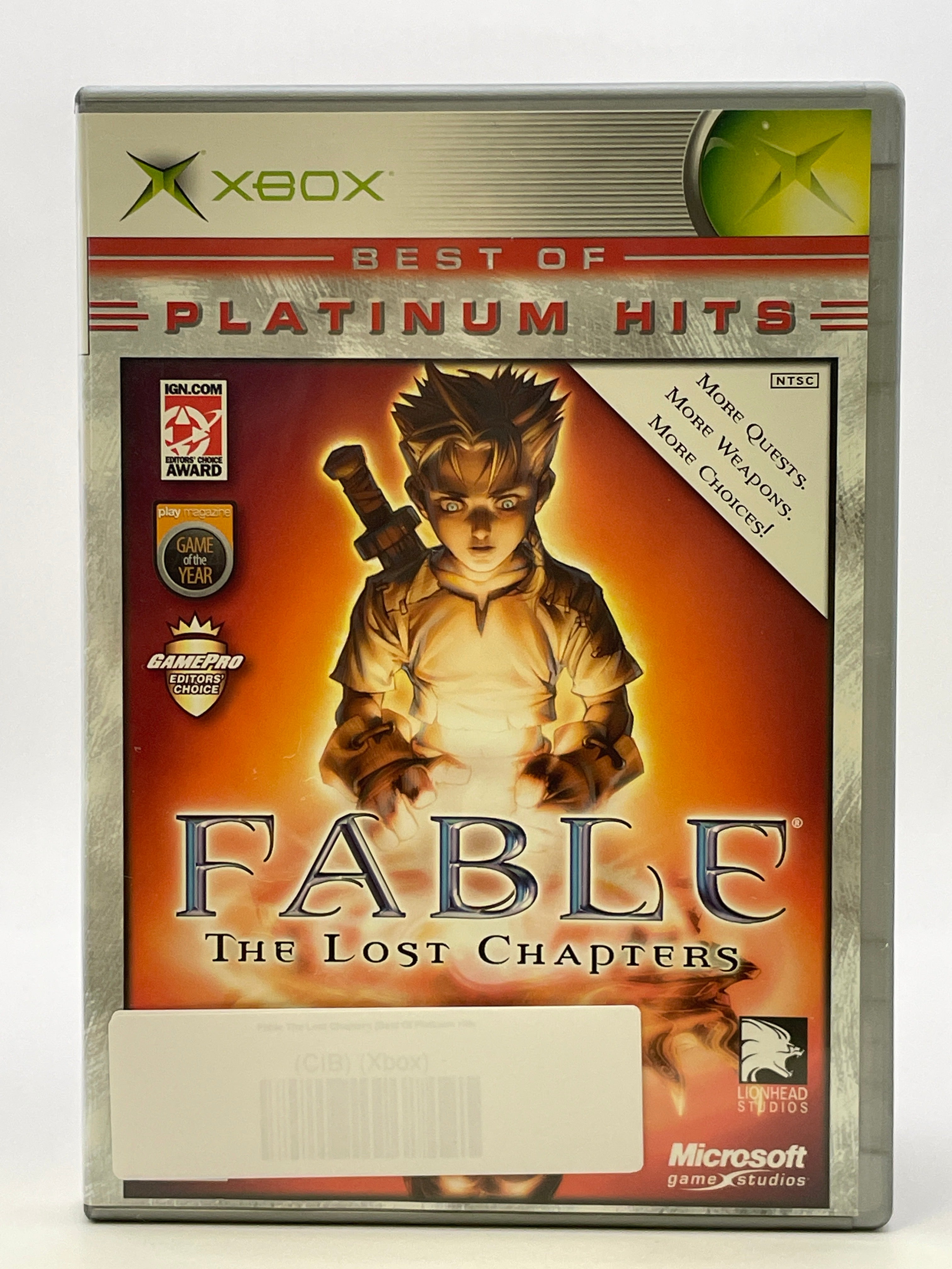 Fable The Lost Chapters [Best Of Platinum Hits] CL01 (CIB) Original Xbox