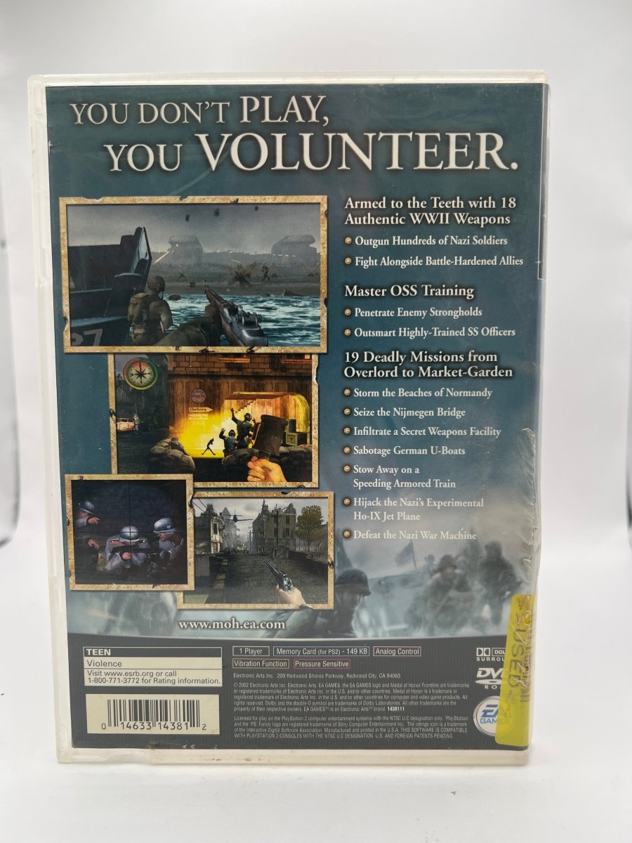 Medal of Honor Frontline CL01 (Missing Manual) PlayStation 2