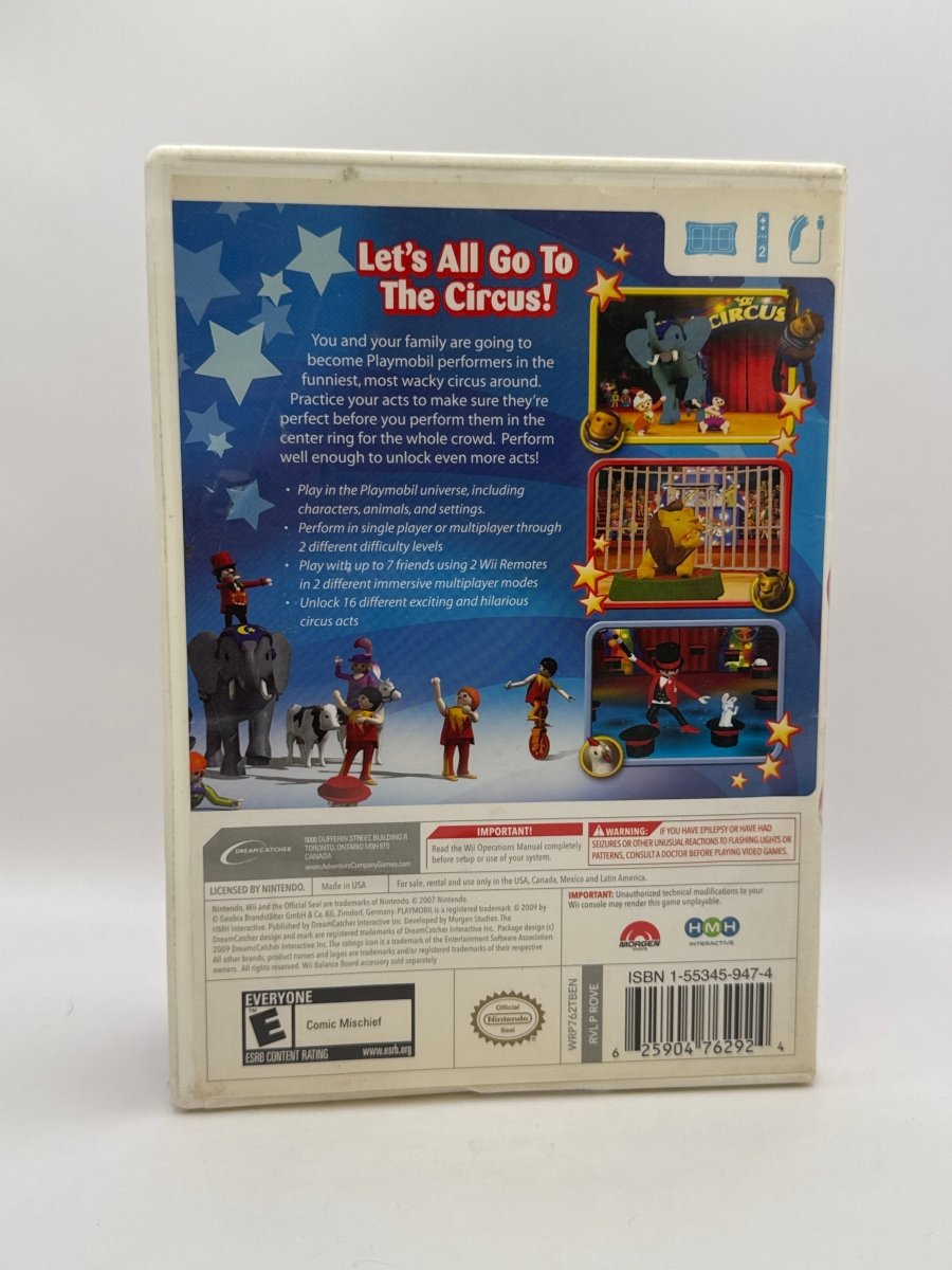 Playmobil Circus CL01 (CIB) Nintendo Wii