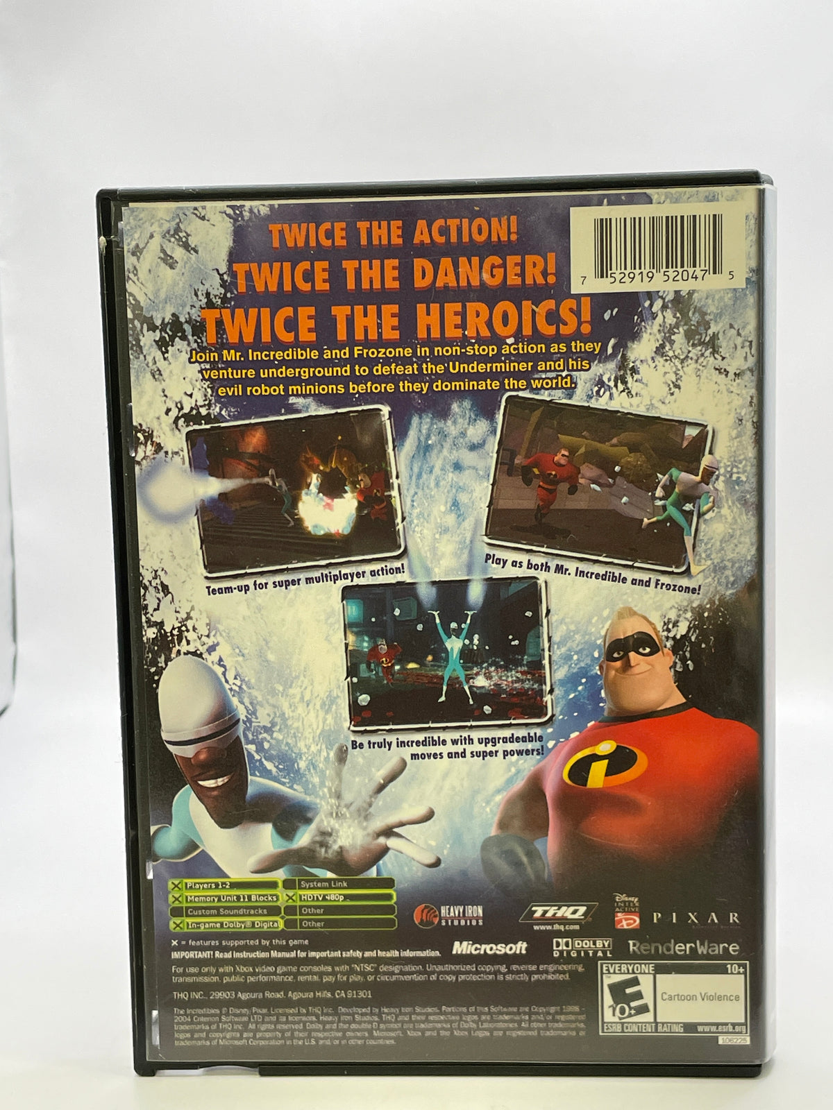The Incredibles Rise of the Underminer CL01 (CIB) Original Xbox