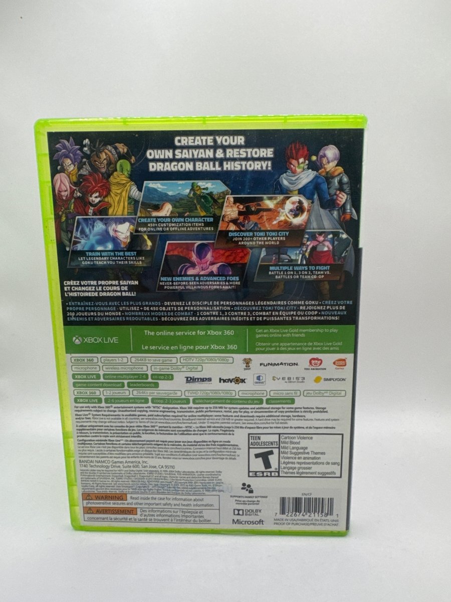 Dragon Ball Xenoverse CL01 (CIB) Xbox 360