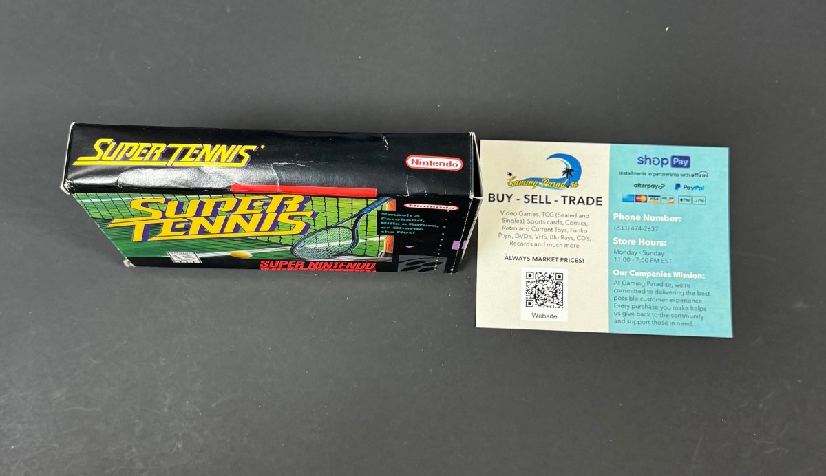 Super Tennis Super Nintendo CL 01