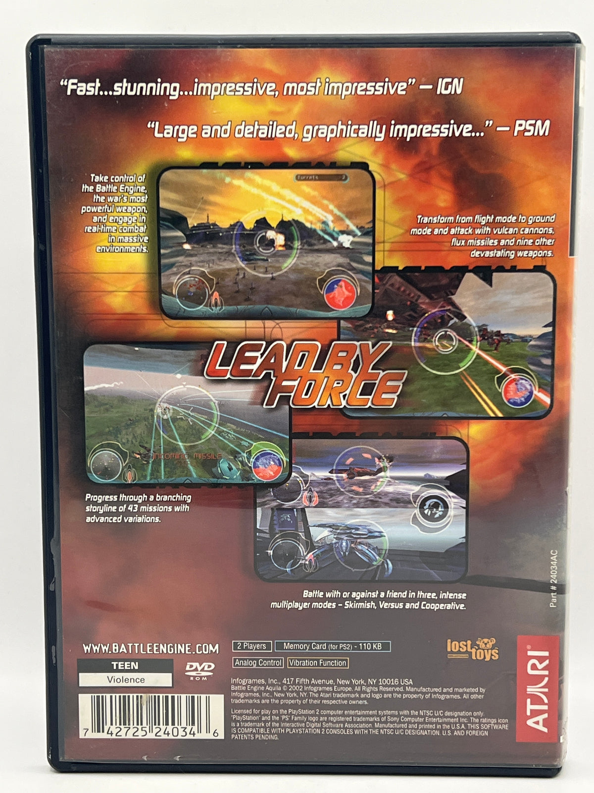 Battle Engine Aquila CL01 (CIB) PlayStation 2