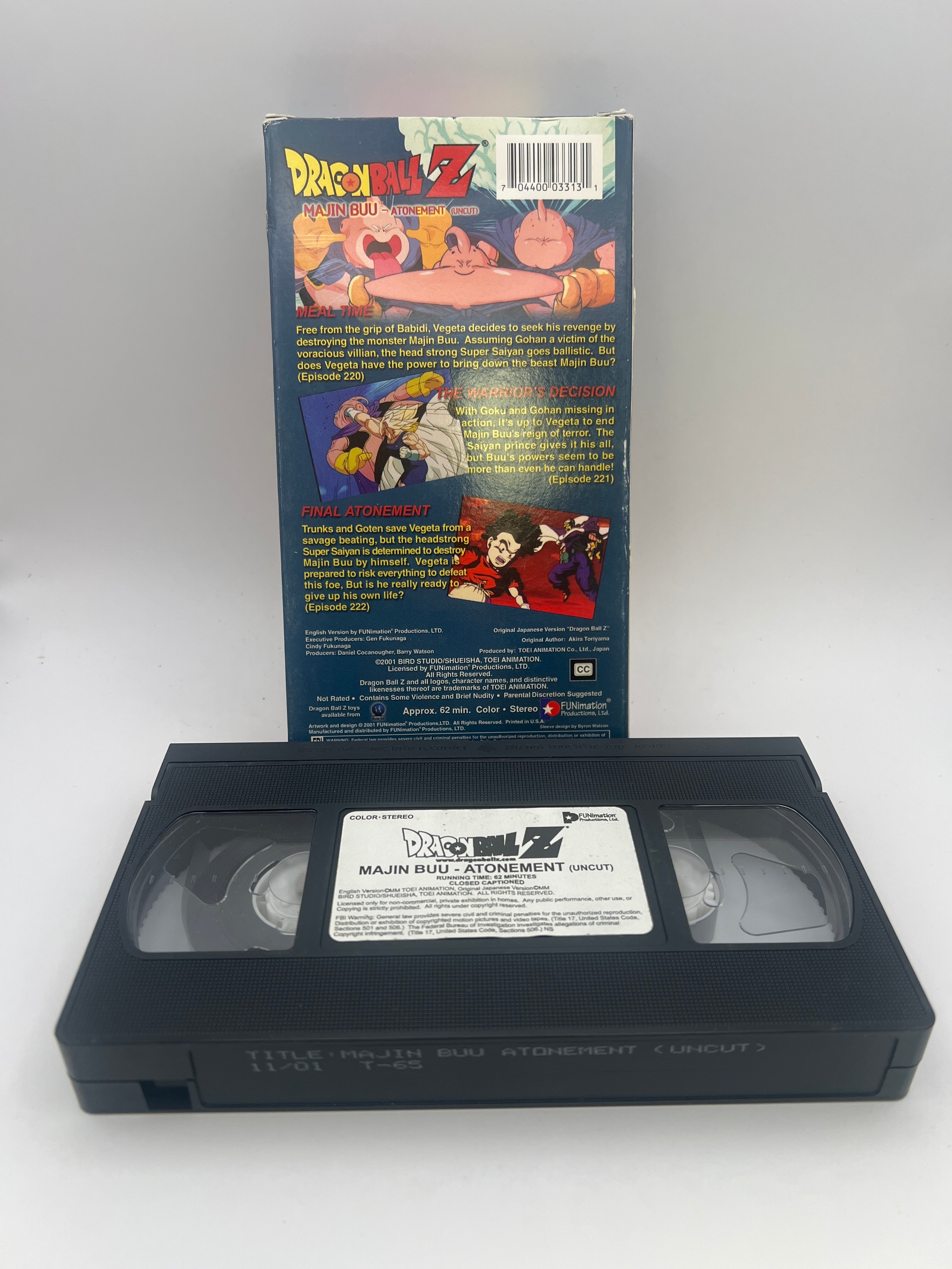 Dragon Ball Z - Majin Buu Atonement (Uncut) (2000) Used VHS