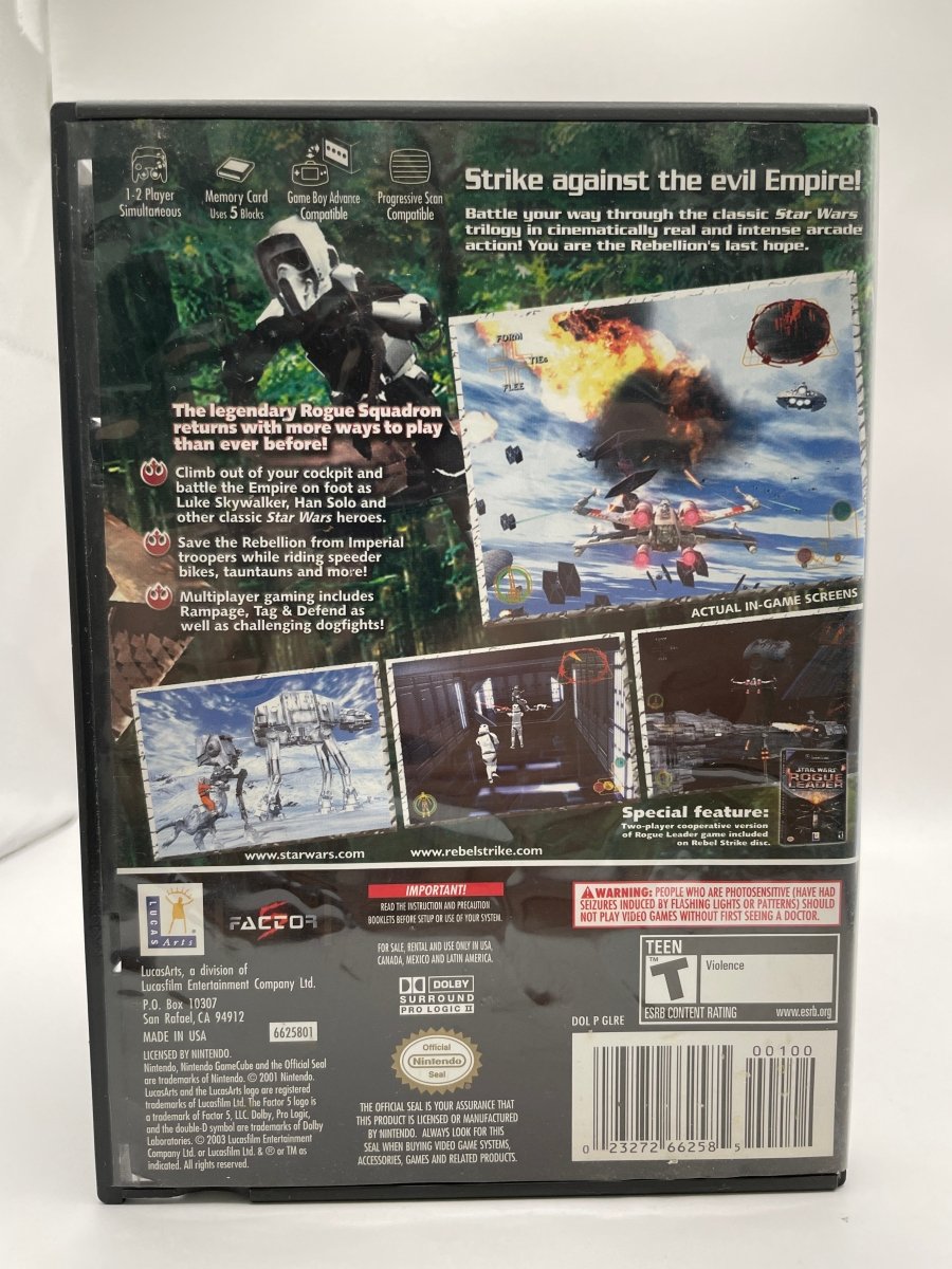 Star Wars Rebel Strike CL01 (CIB) Gamecube