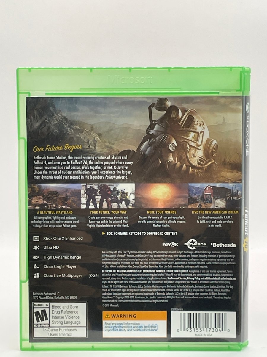 Fallout 76 CL02 (CIB) Xbox One