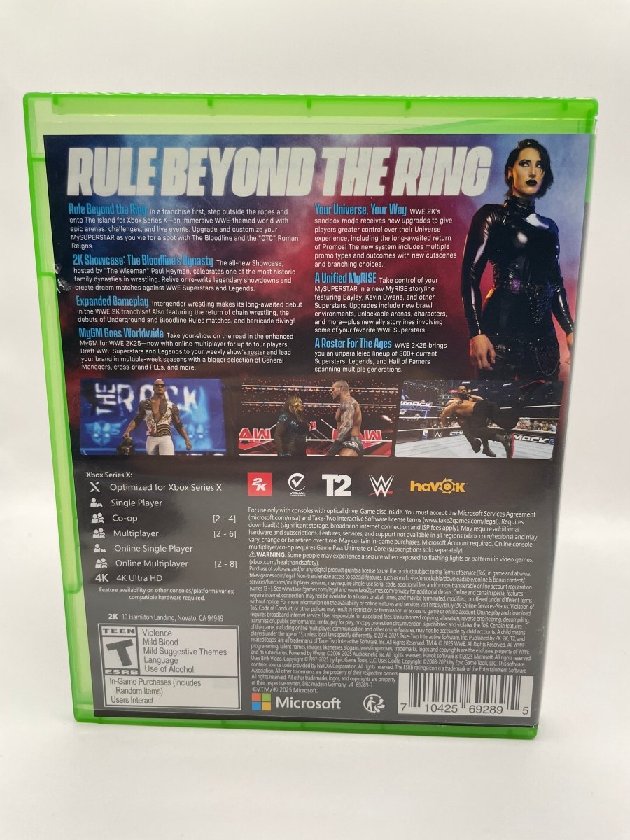 WWE 2K25 SIGNED ON DISC/LIMITED EDITION CARD DOC GALLOWS/KARL ANDERSON CL01 (CIB) Xbox Series X