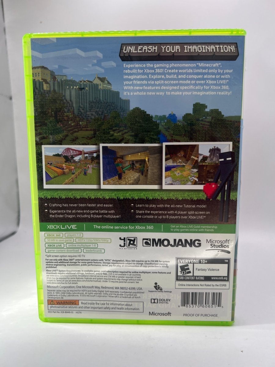 Minecraft CL01 (CIB) Xbox 360