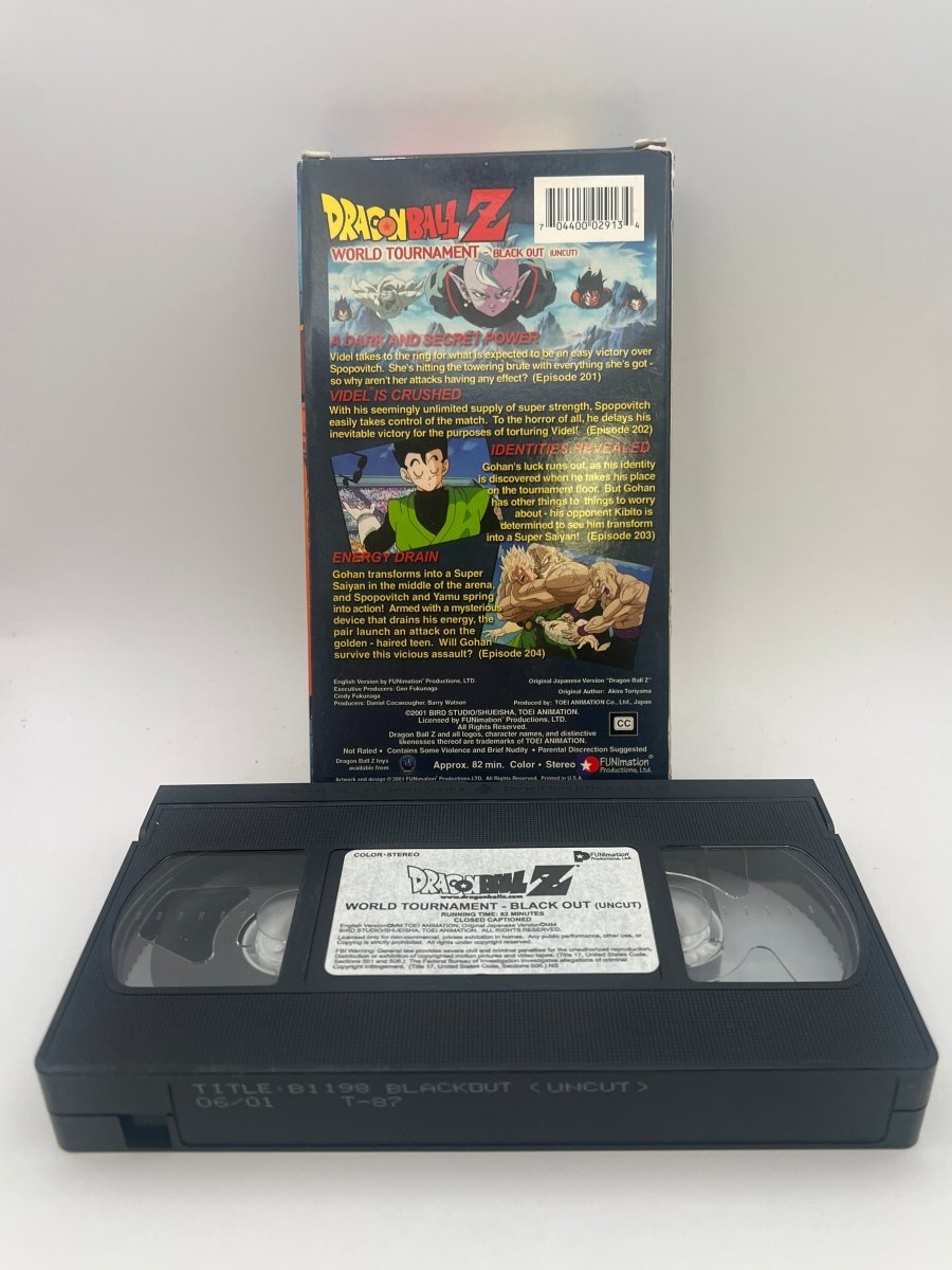 Dragon Ball Z - World Tournament Black Out (Uncut) (2001) Used VHS